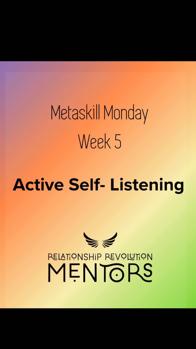 Active self-listening -
This means paying close attention to
how you are affected by what you partner is bringing to you whether it is complaints, criticisms, emotions, needs, demands, loving words or gestures and others. (Marcia and Brian Gleason)
Ask yourself, do I feel angry, afraid, sad, or joy?
What do I need to do to acknowledge the feeling for myself?
Does it make me feel like I want to lash out, run away, somehow make the feeling go away?
How does your body feel? Does it feel tense, pain, numbness? And where do you feel it? Are you clenching your fists, holding your breath, tightening your throat or jaw?
#lesbianrelationships #rrmentors #embodiedrelationships #relationshiprevolutionmentoring #womenlovingwomen