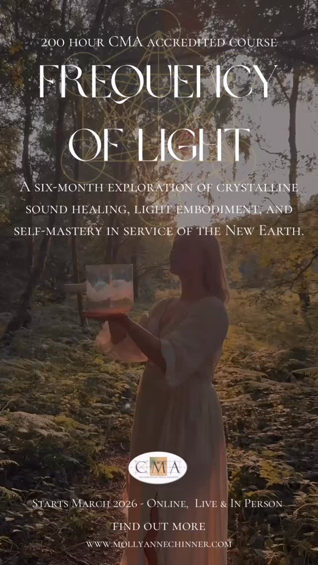 Pre-registration is now open for Frequency of Light - a 6-month journey into crystalline sound, embodied light and fifth dimensional consciousness.
If you feel a whisper calling you in, the waitlist is now open and receiving. 💫
Those on the waitlist will be the first to receive details, early invitations, and offers when the moment arrives.
A new cycle is beginning 💫
~~~
Waitlist open ✨ link 🔗 in bio above ⬆️