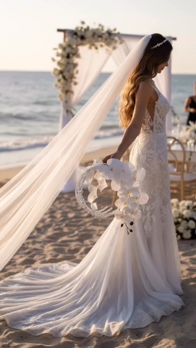 POV: Brides are wearing this at their wedding 👰✨
The new bridal bouquet trend everyone is loving 🤍
DM for orders 💌
#weddingbouquet #bridalbouquet #weddinginspo #luxurywedding #modernbride