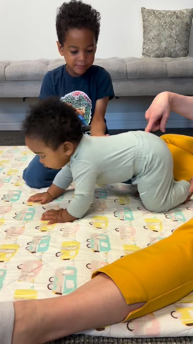 Sacral release for balanced crawling - he had been hiking one hip up. And of course some assistance from big brother!
Schedule an appointment for you and your whole family with Dr. Katrina today at Triada Chiropractic!
>>> triadachiropractic.janeapp.com