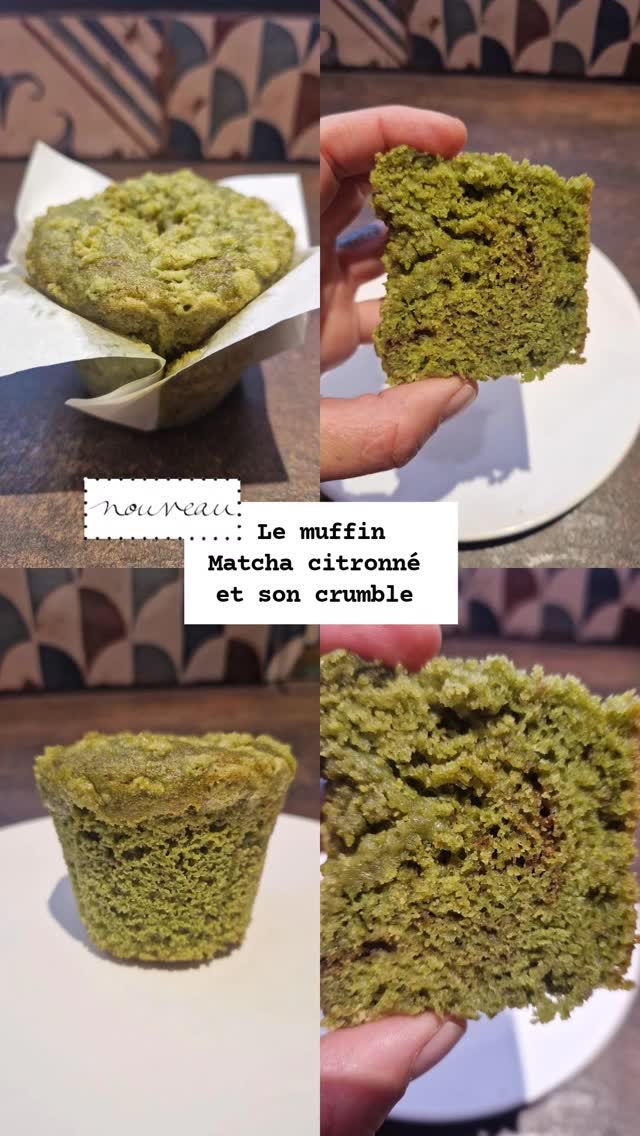 ÉDITION LIMITÉE
LE MUFFIN MATCHA CITRONNÉ ET SON CRUMBLE.. 4€
#veganfood #muffin #vegan #aixenprovence #var