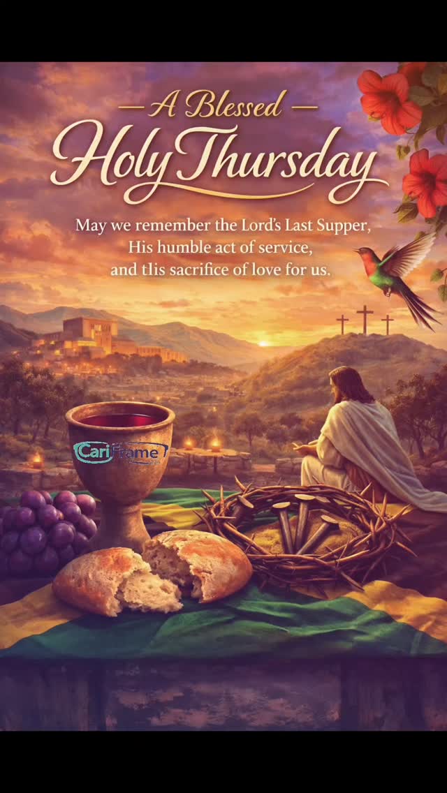 Have a blessed Holy Easter.
#stayblessed #Cariframe876 #holythursday