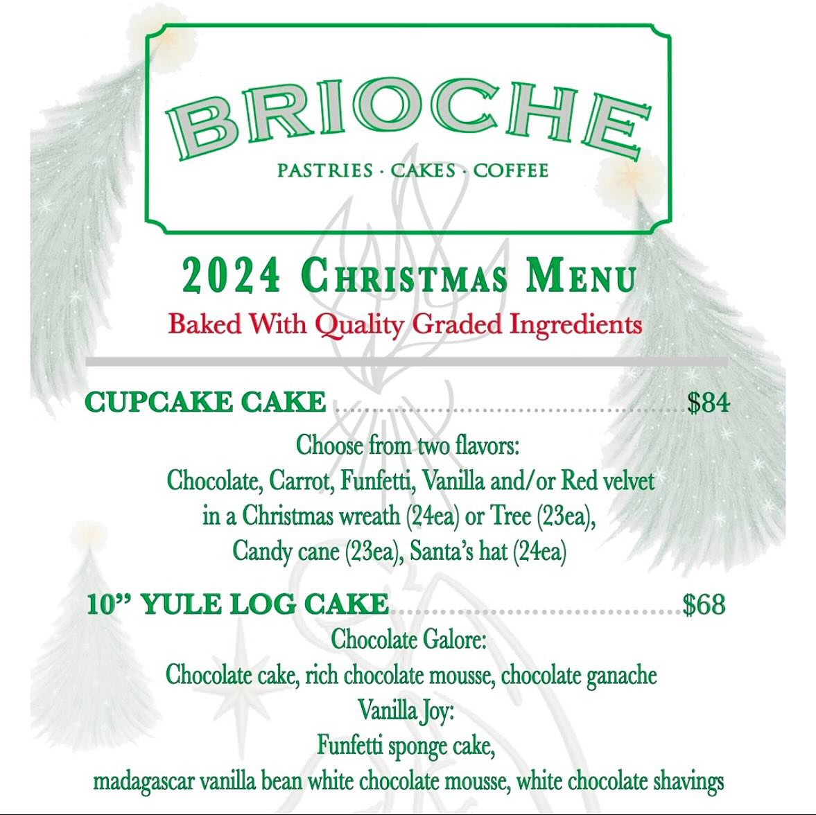 Don’t miss out on the holiday spirit and the taste of delicious treats, place your holiday orders today❣️🎄
❄️Accepting orders until Monday (12/23) at 2pm❄️
Call 323.530.0088 or Order Online! ☃️