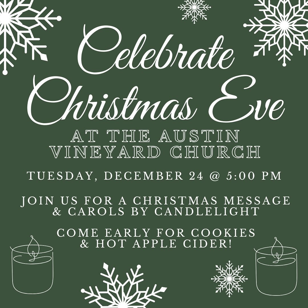 Come sit in one of the most wonderful services of the whole year TONIGHT! Our candlelight service, complete with carols, a hot cocoa bar, and more is a special yearly tradition!