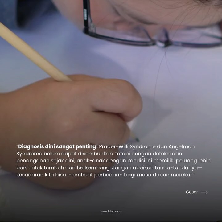 Pernah mendengar tentang Prader-Willi Syndrome (PWS) dan Angelman Syndrome (AS)? Jika belum, yuk cek informasi di atas👆🤍
Have a nice day everyone! 😊🫶
#Klinik #Penyakit #Anak #Kesehatan