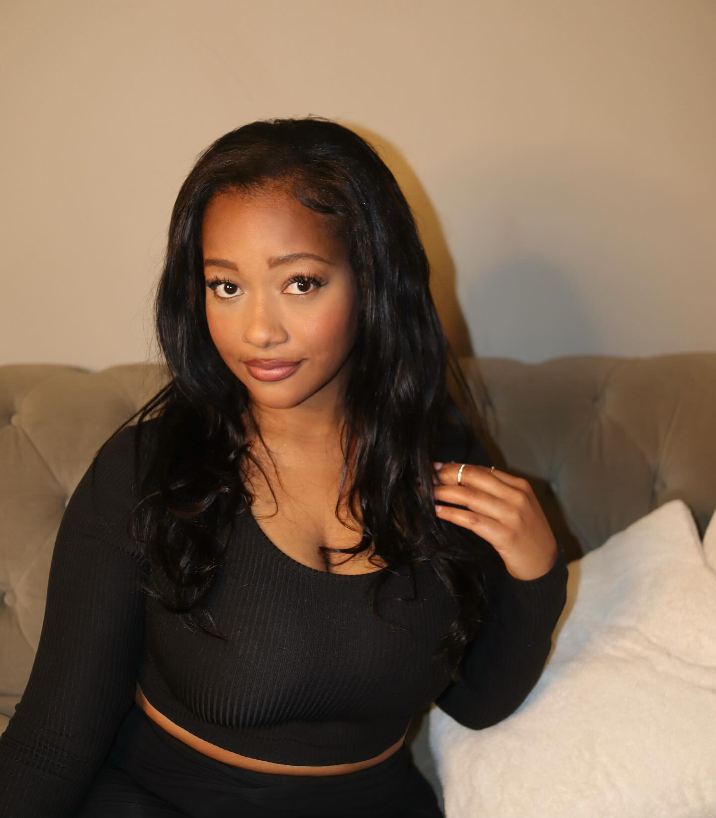 Not smiling, makes me smile <3