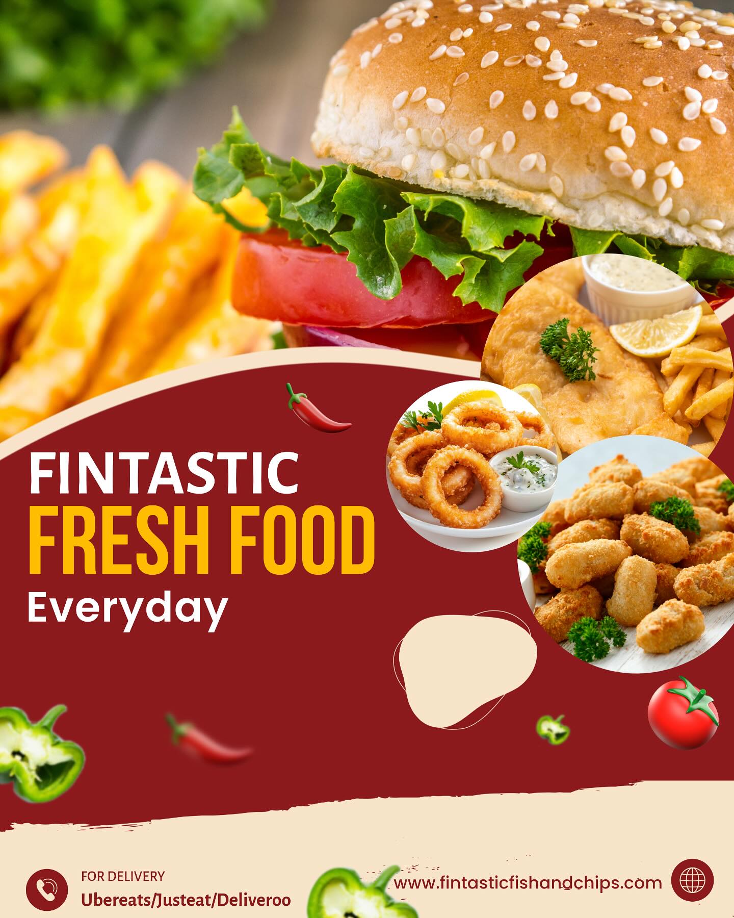 ✨It’s a Friday YAY❤️🔥 Come and join us this Friday for a Fintastic Feast 🍟🎣🍔.
*8 Broadway Market E8 4QJ *www.fintasticfishandchips.com. *For Delivery Orders UBEREATS/JUSTEAT/DELIVEROO *For Take away Orders 07446466646