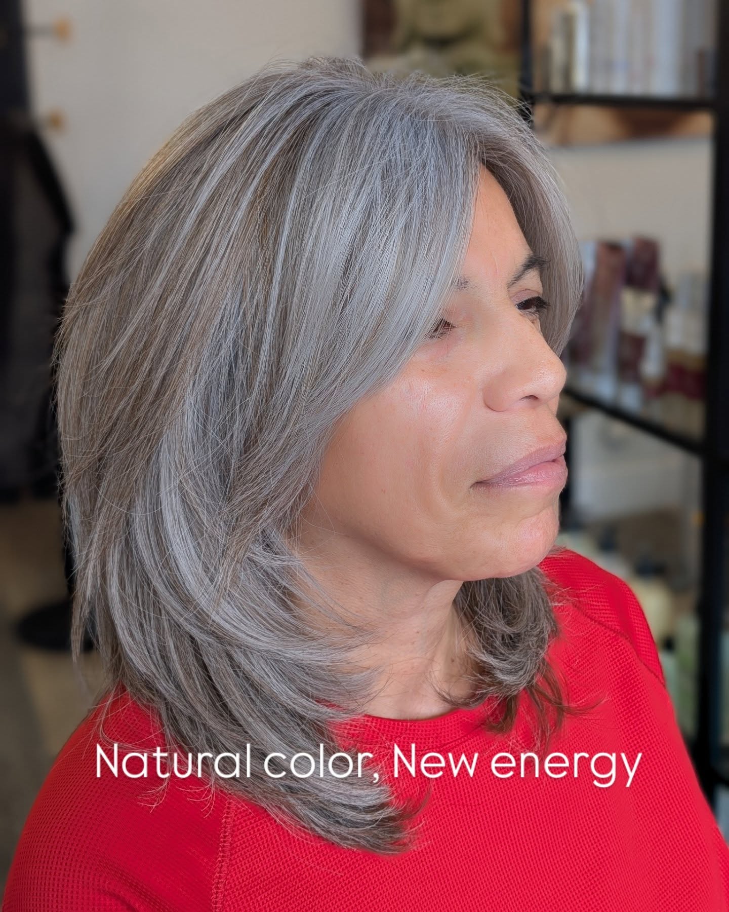 Feeling stuck in a hair rut because you don’t color? You’re not alone—and you have more options than you think.
This gorgeous client embraced her natural gray and got a fresh, layered cut designed to work with her texture. The shape adds movement, softness, and makes styling at home so much easier.
Want to take it a step further? Ask us about a smoothing or gloss treatment to boost shine and manageability—perfect for gray hair that tends to feel dry or wiry.
Ready to make an appointment or want to chat about your options ? Chat with us though our website, call us, or DM us here and we can help get you started 🩶
#OrlandosSalon #greyhair #HairRefresh #slchair #slcsalon