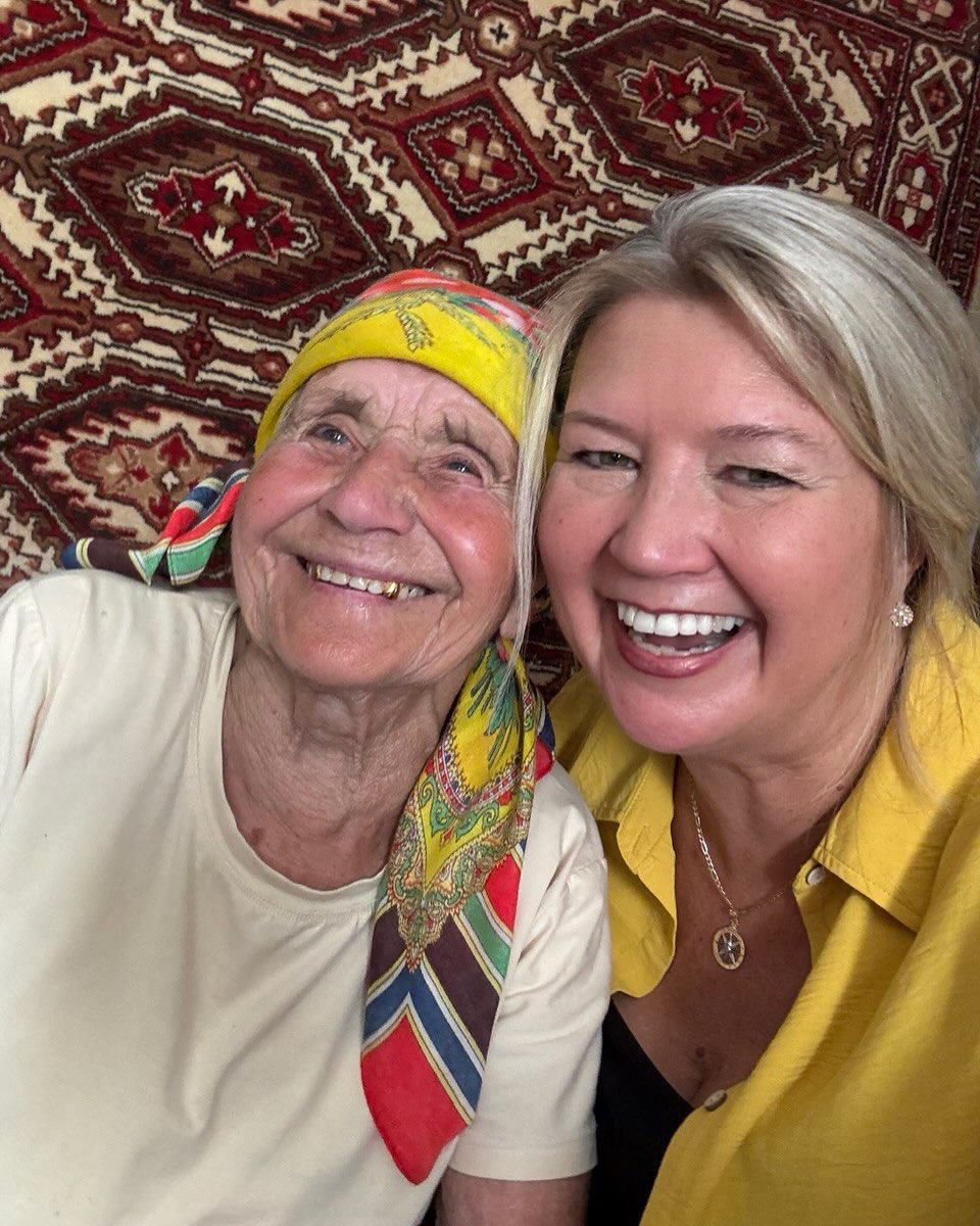 Aw!!! Grandma Olga got to see he picture @marthapell drew of her today!! She is the sweetest thing!! Hear her voice on the video attached and pray for Grandma Olga and all of our grandmas today!! ☺️🙏❤️ We love you @maksim_dyomkin @lenadyomkina @tatyana.salevon and Sasha Salevon for how beautifully you serve them!! James 1:27❤️🔥