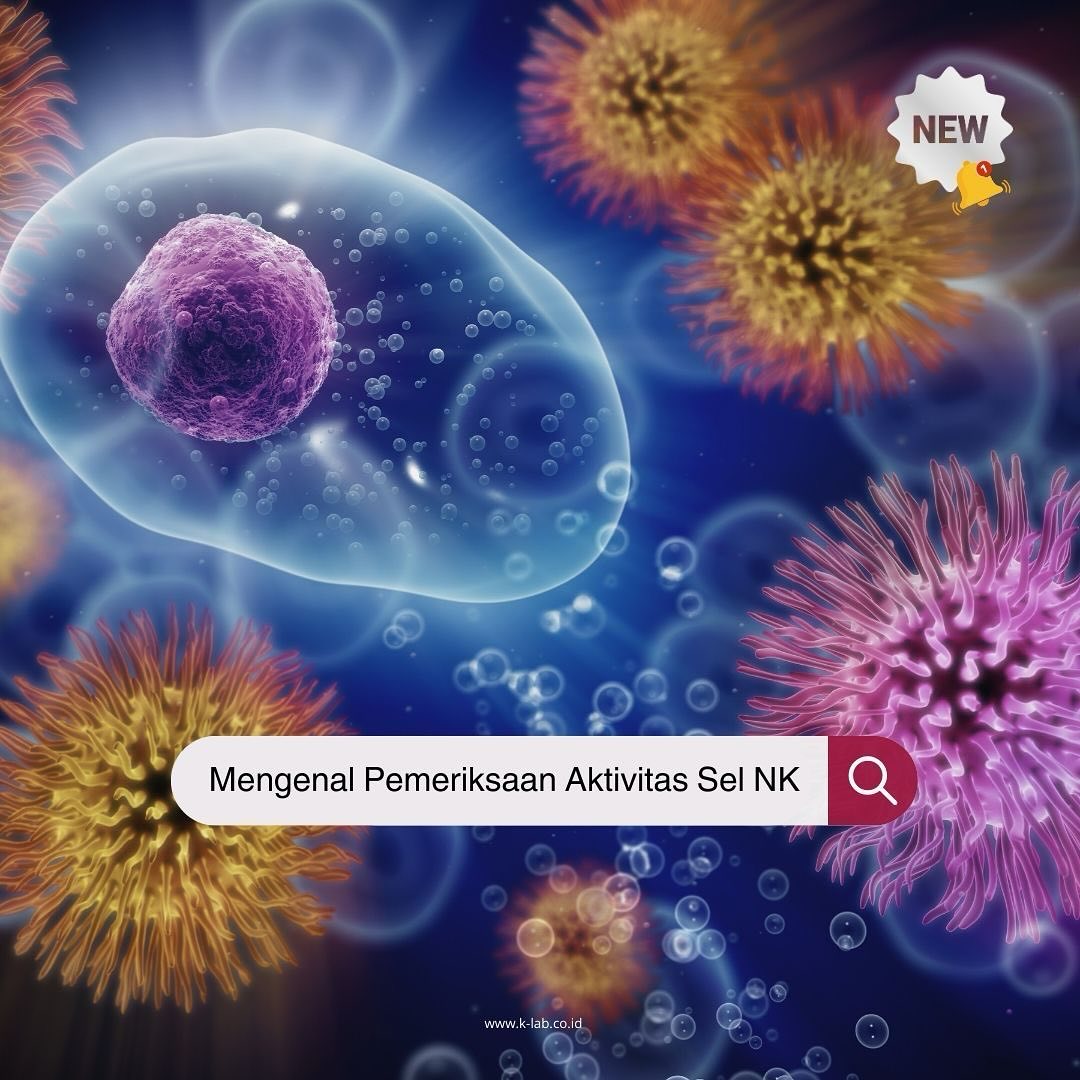 Hallo Sobat K-LAB! 👋
👉 Kini pemeriksaan sel NK (Natural Killer) di K-LAB Medical Center tidak hanya terbatas pada kuantitas, tapi juga aktivitasnya 😱🥰
Pemeriksaan ini memberikan gambaran lebih lengkap mengenai kemampuan sistem imun kamu, terutama dalam mengenali dan melawan sel abnormal 💪 Cocok untuk kamu yang peduli dengan kesehatan imun secara menyeluruh, termasuk pasien dengan kondisi autoimun, infeksi kronis, atau pasca terapi kanker ❤️
Jangan lupa untuk selalu konsultasikan juga dengan Dokter ya 👩⚕️🫶
#laboratorium
