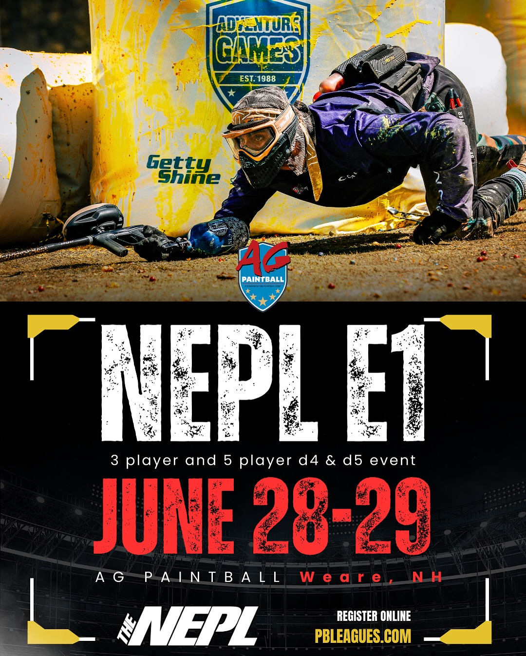 ๐ช The Season Starts Here.
The first event of the 3 & 5 player series at @agpaintball is just over a month away and the stage is already set.
Itโs been a busy offseason.
New players and old squads.
Will the D4 veterans run away with it again?
Or is this the year fresh talent rises and makes a name?
๐
June 28โ29 | ๐ AG Paintball
๐ฅ 3-man & 5-man | Medals, prizes, and Committed Coins on the line
Tag your team. Get your reps in.
Get signed up (link in bio๐คซ)
Letโs find out whoโs ready.
#NEPXL #EarnYourCoin #NEPL325 #AGPaintball #NotForTourists #NewEnglandPaintball