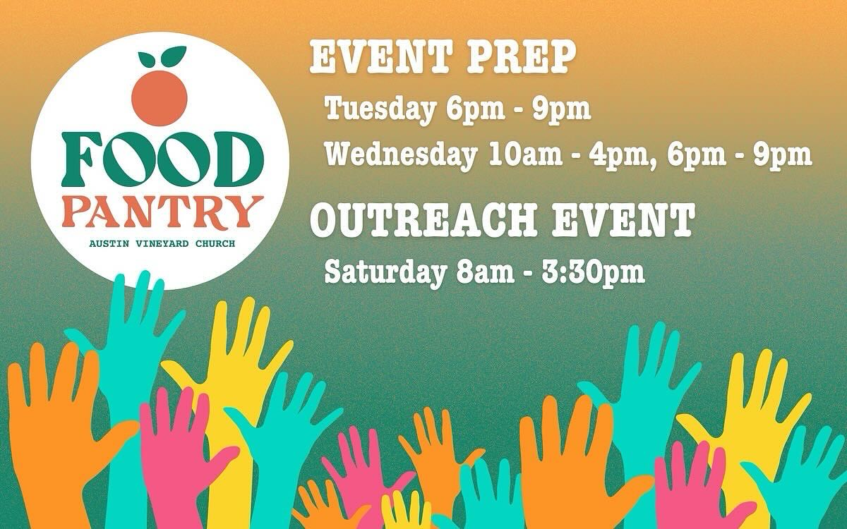Need something meaningful and kingdom focused this week?! Come join our monthly food pantry. Where we feed and pray for our city! We’d love to see you THERE! Bring friends and let’s have some fun!