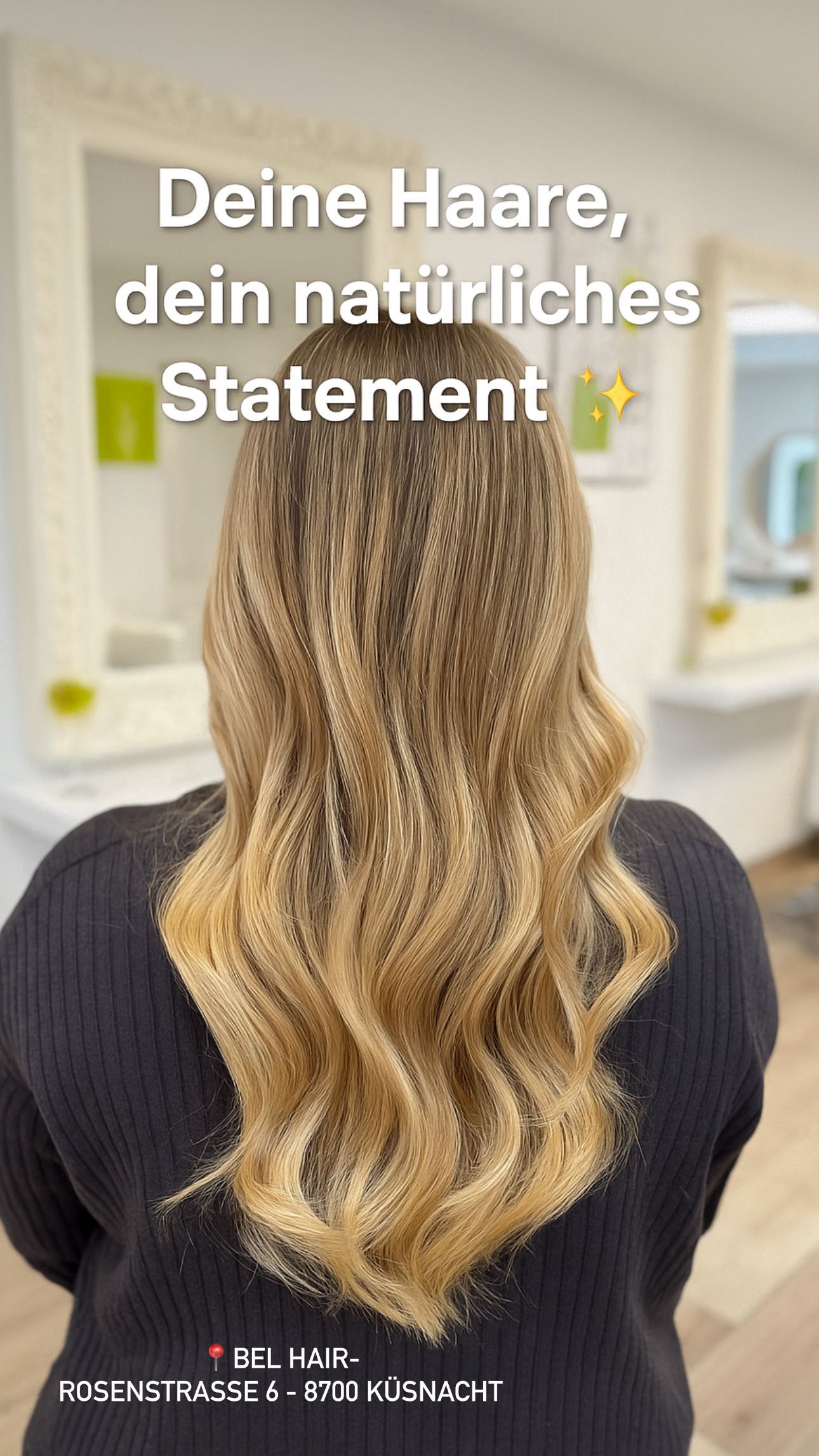 ✨ Extensions, die du nicht siehst – aber fühlst.
Kein Ziepen. Keine harten Übergänge. Kein Fremdkörpergefühl.
Nur du – mit dem Haar, das du verdienst. 💁♀️
Wir arbeiten mit hochwertigen Tressen und Methoden, die
💫 diskret
💫 alltagstauglich
💫 langlebig
und vor allem wow sind.
Vom Gym bis zum Galaabend – du fühlst dich immer sicher, gepflegt & stark. 🖤
Denn Qualität ist für unsere Powerfrauen nicht verhandelbar.
📆Buche jetzt deinen Termin bei Bel Hair Küsnacht –
und entdecke, wie unsichtbar sichtbar schön sein kann.
📍Bel Hair
Rosenstrasse 6
8700 Küsnacht
⸻
#belhairküsnacht #ExtensionsZürich #tressenexperten #hairgoals #haarverlangerung #Powerfrau #LuxuryHair #UnsichtbareExtensions #belhairmagic #HairTransformation #coiffeurküsnacht