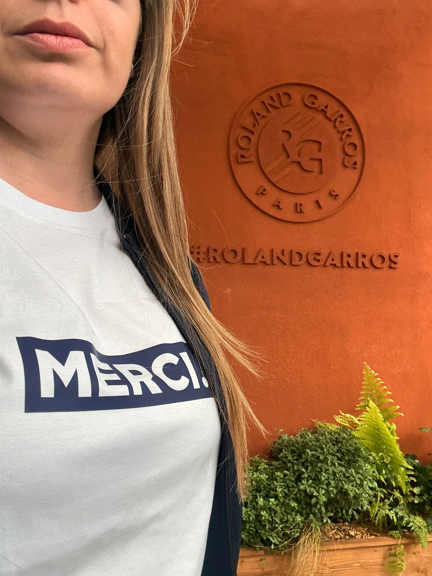 Nos tee-shirts Merci Madame Monsieur étaient de la partie lors de la finale dames de Roland Garros 🎾 #mercimadamemonsieur #rolandgarros