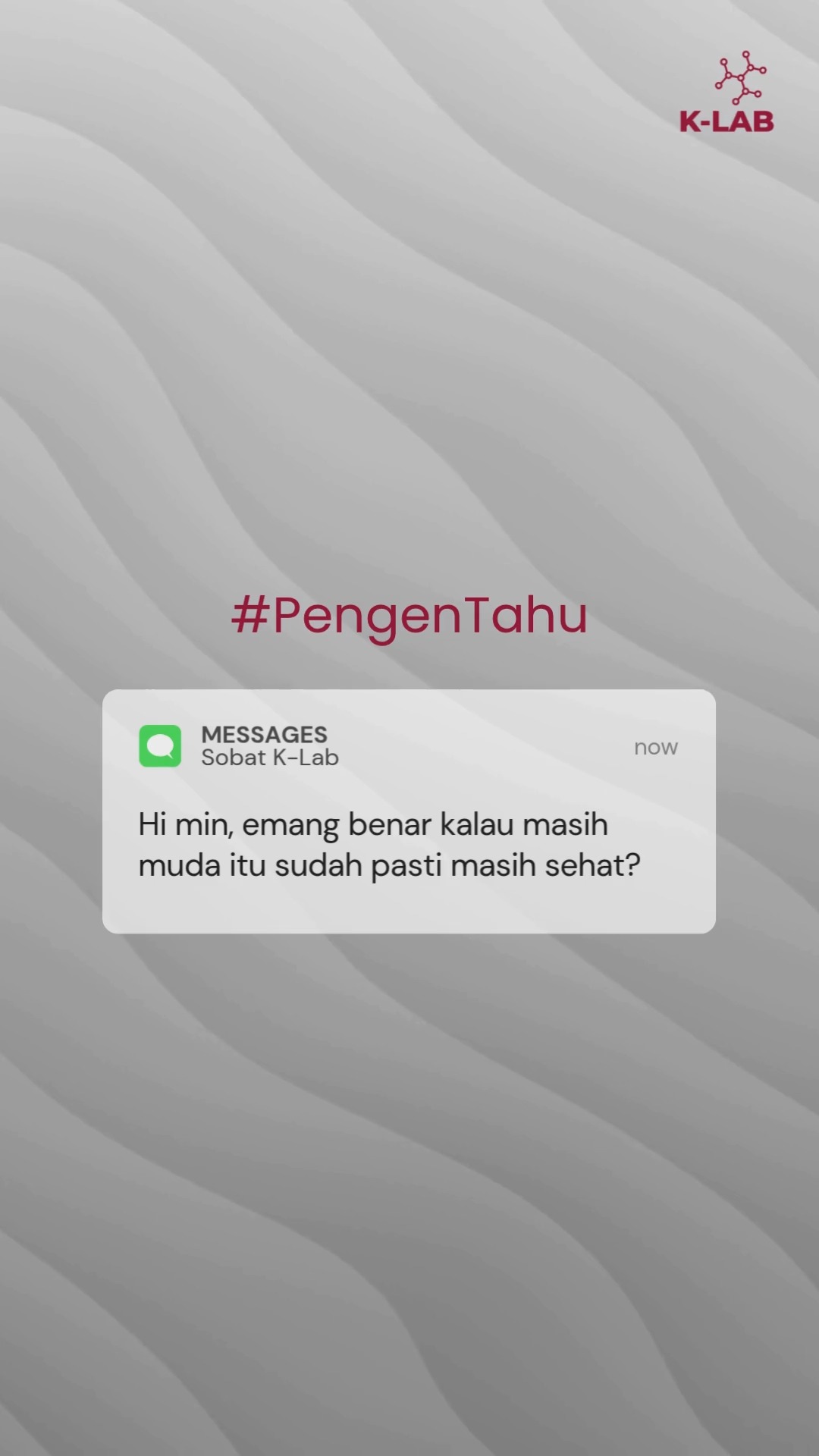 Pernah nggak sih, saking sibuknya ngejar deadline dan aktivitas harian di usia muda, kita suka lupa atau nggak aware dengan kondisi tubuh sendiri? 😵💫 Padahal, kesehatan tuh fondasi segalanya loh, karena semua butuh tubuh yang fit! 💪✨
Kabar baiknya...
Sekarang kamu bisa cek kesehatan rutin di K-Lab, tanpa ribet dan tanpa bikin kantong kaget! 💸 Dilengkapi layanan dengan standar internasional, hasil cepat, akurat, dan yang pasti tempatnya nyaman banget! ❤🩺
🎉 Plusss!!!... lagi ada promo spesial buat kamu yang mau mulai hidup sehat tanpa nunggu nanti! Mulai dari 199ribu saja 🤩
✍️ Jangan tunggu badan kasih sinyal, yuk mulai jaga diri dari sekarang di K-Lab! 👉 Info lengkap dan booking bisa chat whatsapp kami di 081381367915 📞
#CekKesehatan #Klinik #Jakarta