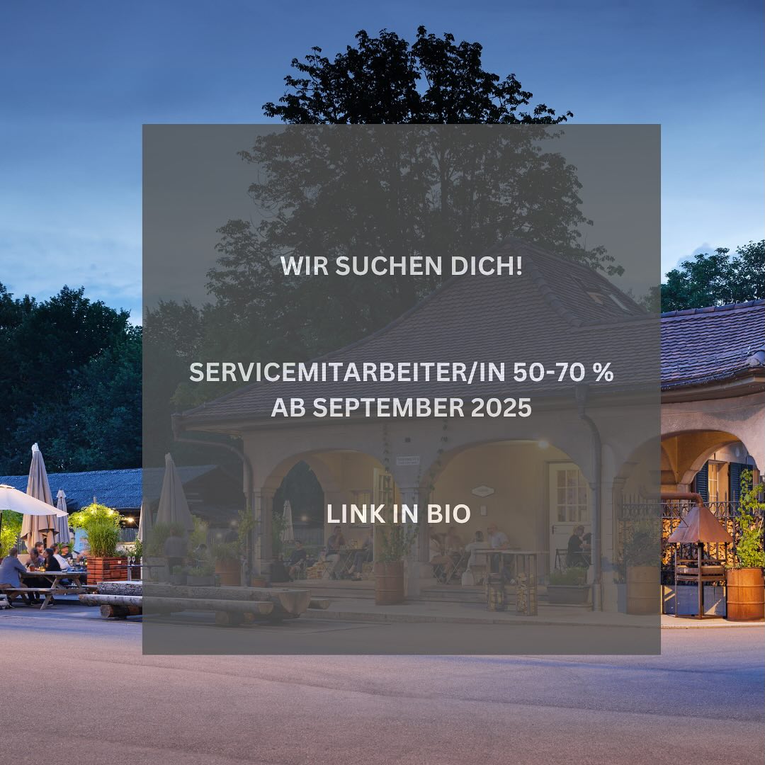 WIR SUCHEN VERSTÄRKUNG!🚨
Servicemitarbeiter/in 50-70% ab September 2025
Wir bieten:
- Abwechslungsreicher Arbeitsplatz in einem dynamischen Unternehmen
- Wir unterstützen dich bei deiner persönlichen und beruflichen Weiterentwicklung
- Interesse an Weiterbildungsmöglichkeiten ist erwünscht und wird gefördert
- Offene und transparente Kommunikation
- Klares Konzept sowie Philosophie
- Wir engagieren uns aktiv für ein zukunftsfähiges Ernährungssystem
- Attraktive Arbeitszeiten
-Du hast nur selten Zimmerstundendienst💪
- Du geniesst mindestens zwei freie Wochenende pro Monat.💪
- Du hast die Möglichkeit auf einen fixen Freitag
- Saisonale Flexibilität
-In definierten Monaten hast du die Möglichkeit dein Pensum flexibel anzupasssen – sei es für unbezahlten Urlaub oder für einen Zusatzverdienst.
Alle Infos findest du auf unserer Website (Link in Bio👆)
Wir freuen uns auf deine Bewerbung!🙌
#freibankbern
#wankdorfcity
#jobs
#gastrojobs
#jobsbern
#hiring
#eatlocal
#drinklocal
