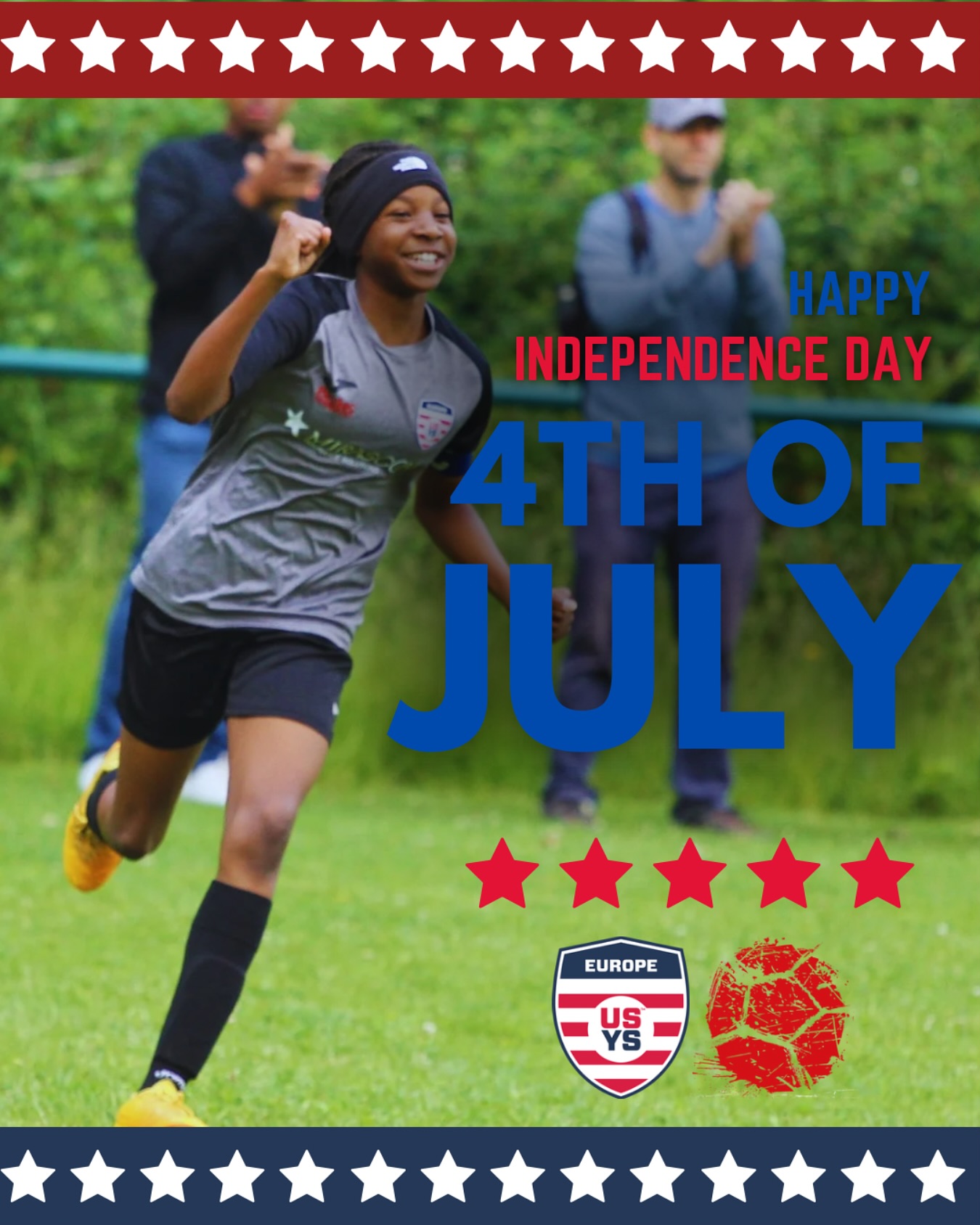 Happy 4th of July! 🇺🇸
Wishing all our American players and their families a great Independence Day! Enjoy the BBQ, fireworks, and family time!
______
#usys #ussoccer #usyseurope