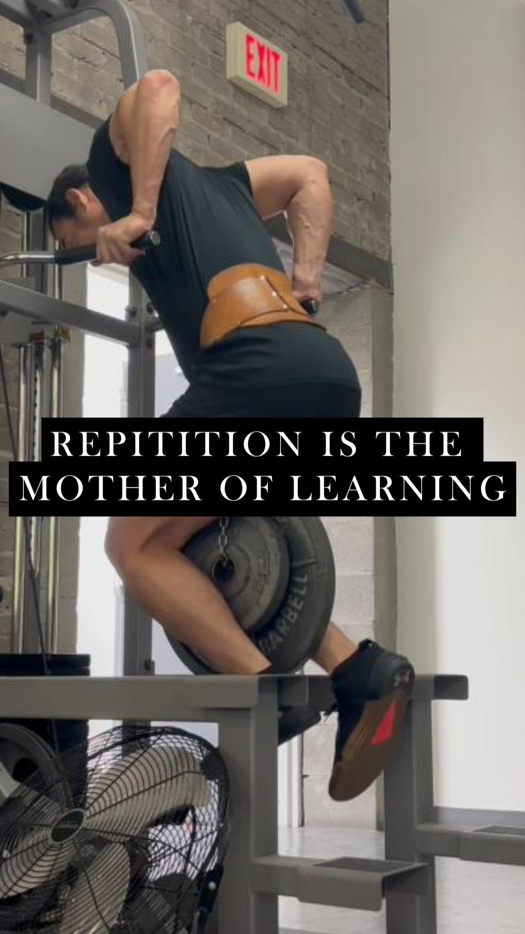 “Repetition is the mother of learning.”
If there’s willingness within you to put in the repetitions consistently, what you once find arduous will become manageable, and maybe one day second nature.
#calgaryfitness #yycfit #yycfitness #calgaryfit #yycgym #yycfit #yycpersonaltrainer