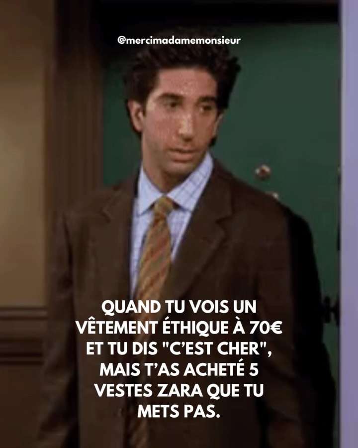 La mode éthique ? C’est pas (que) des tote bags en lin beige et des citations. C’est aussi des vêtements qui durent, qui respectent les gens et la planète et un peu d’autodérision, parce que franchement, on a tous commandé un t-shirt douteux à 3h du mat un jour.
Swipe pour rire un peu (et peut-être culpabiliser gentiment) 🌿
#humour #slowfashion #modeethique #fastfashion