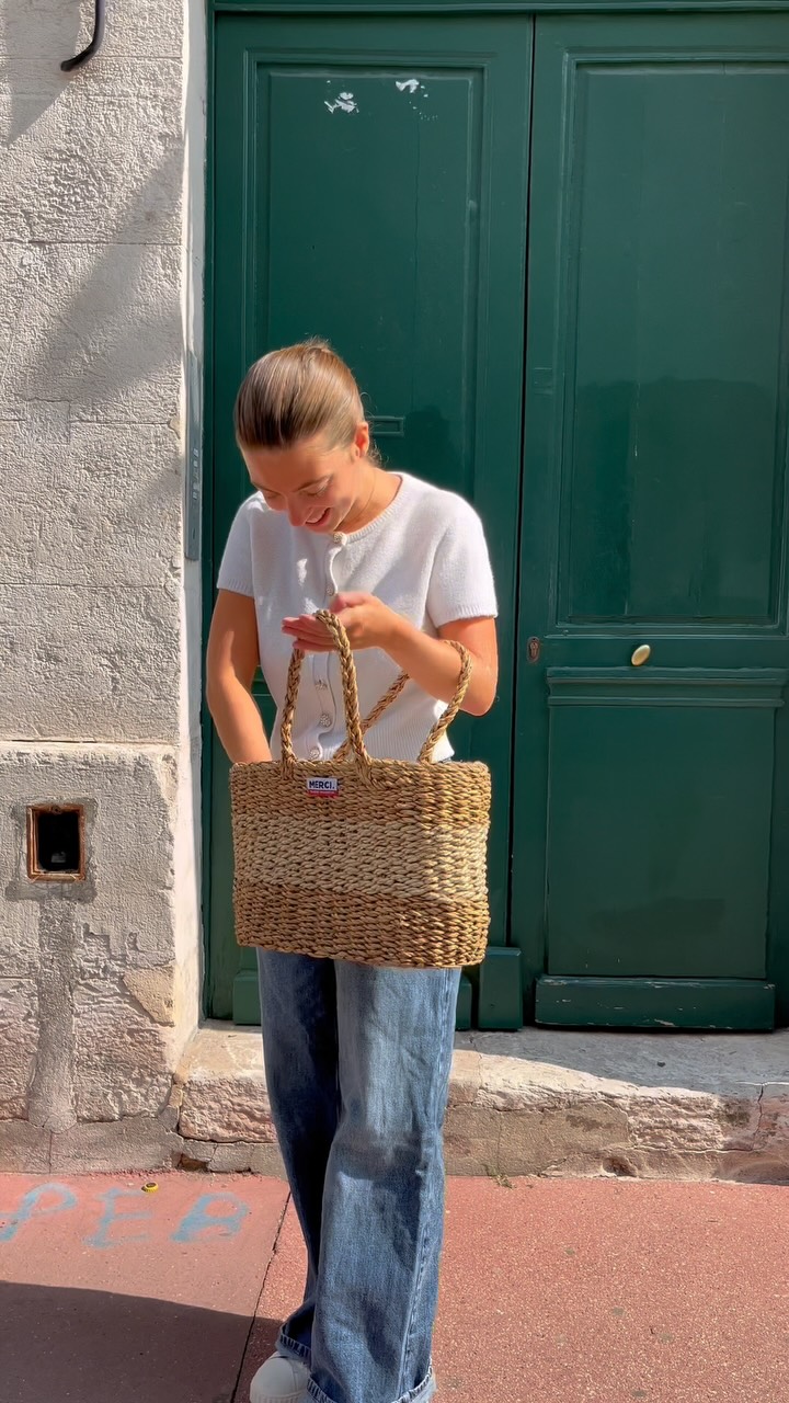 Un panier et du soleil : summer mode activé 🧺☀️ #slowfashion