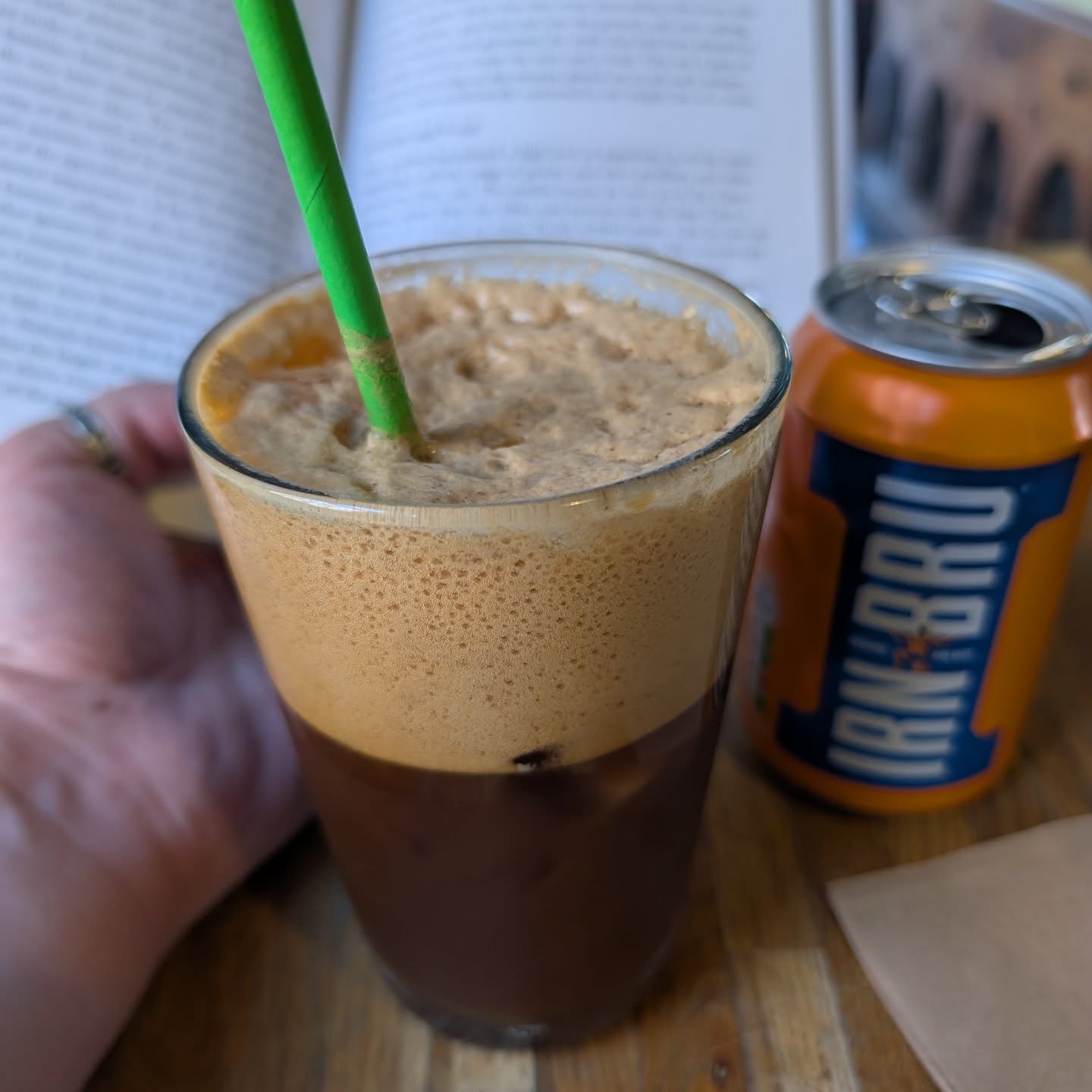 For someone who rarely drinks coffee, I do love a double espresso in #irnbru with ice on a Sunday. Roasted, slightly medicinal, and chilled. Doesn't sound like it should work but it really does.
I wouldn't recommend it past midday if you like sleep #notadoctor 😂
#coffeedaily #Scotland