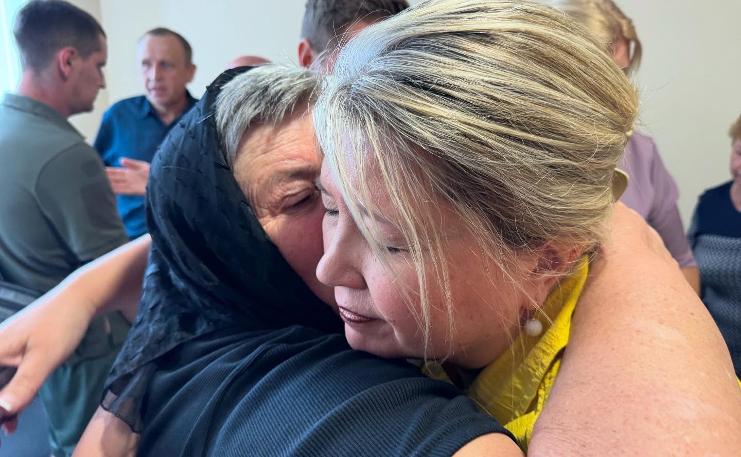 I wasn’t prepared for today. We thought we were going to meet with some soldiers and veterans from the Ukrainian army, and I thought Andrew would speak to them, share the gospel and give them hope by giving them waterproof Bibles. Instead, the room filled with women (and just a few men…but mostly mothers and wives and daughters of fallen soldiers. The grief in the room was tangible, the air heavy as they quietly sat down and looked at us with tear-filled eyes….some holding pictures of their loved ones whose lives were taken, leaving so many holes in hearts. As I stood to share, I could not talk. I could only cry. Eventually I simply expressed that we care…and represent so many others who care from the other side of the world. And I offered them all we had…what we carry. Hope. Andrew shared the beautiful hope of the gospel…of A Father who saw His son lay down His life so we could have freedom. He led them in prayer and then they came up and thanked us…and thanked America. They cried and showed us pictures and told us stories about their lost loved ones, through translation. We may not speak the same the same language, but there was a beautiful exchange today in the midst mourning. It mattered to them that they were seen. Their grief was acknowledged and felt. They showed up to represent a life that was lost but still loved. I’m still processing what happened today within me. A new edition on my heart for those who mourn. May they be comforted indeed. And may peace indeed come soon. Lord, let it be.