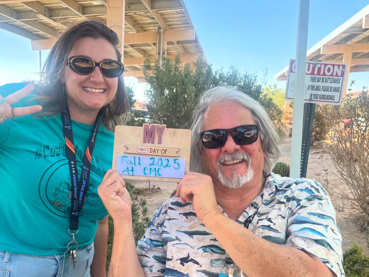 The rumors are true - Fall Semester at Copper Mountain College began yesterday, in the middle of August. It was great to see everyone back on campus and to meet new students and faculty. It was hot, but it’s going to get hotter this week.