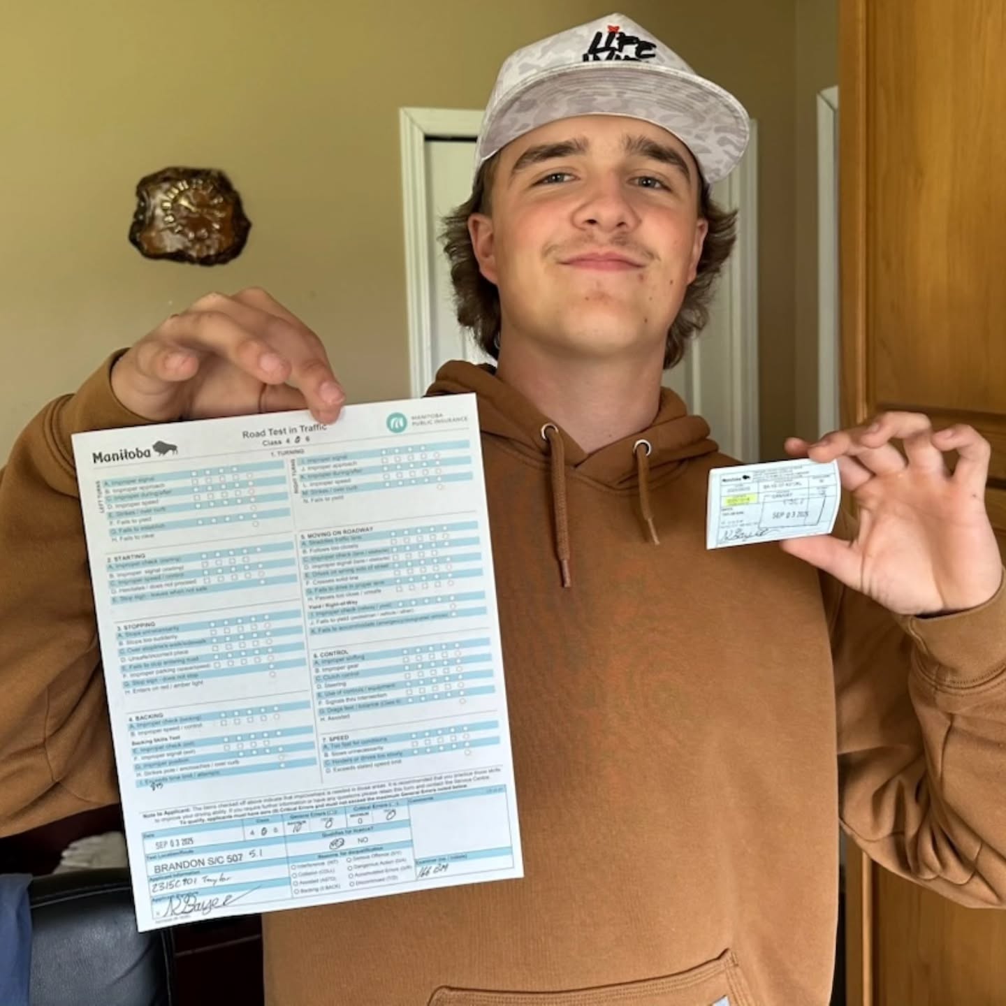 Join us in celebrating Kirk for passing his road test on first attempt with zero minor errors!
Way to go, Kirk! A fantastic way to welcome the new school year! 🚗
#highschool #roadtest #MPI #DrivingSuccess #Brandon #Manitoba #SafeDriving #bdnmb #WinterDriving #RoadToSuccess