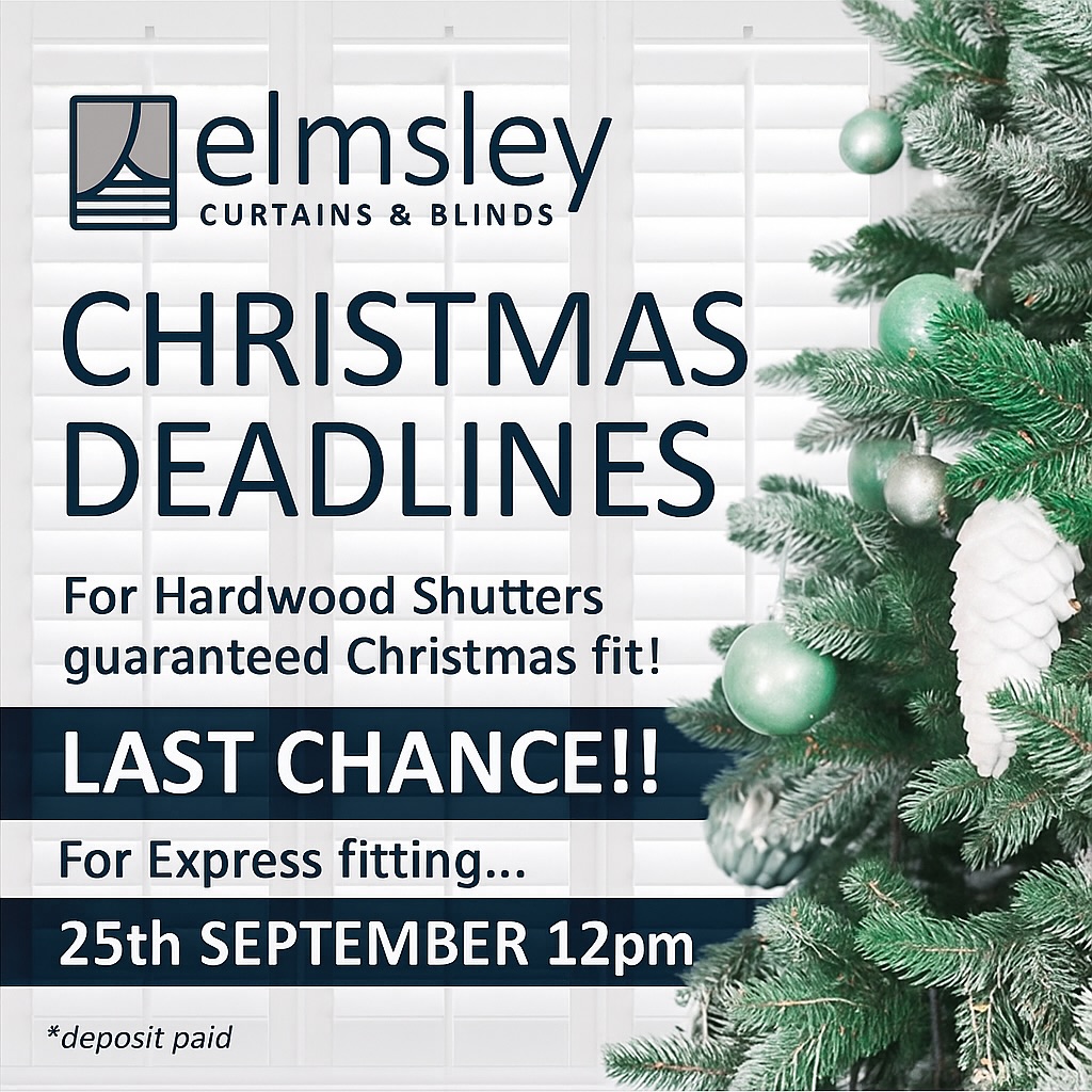 ⚠️⚠️LAST CHANCE ⚠️⚠️
1 last week to order shutters for a guaranteed Christmas fit 🧑🏻🎄🎅🏽🧑🏻🎄🎅🏽
FINAL SURVEY AND DEPOSITS PAID BY 12pm 25th any later they’ll be fitted in January!
Final Saturday surveys this week if you can’t do 9-4pm Monday- Friday this is your last chance what’s app now to avoid disappointment 📲📲📲📲