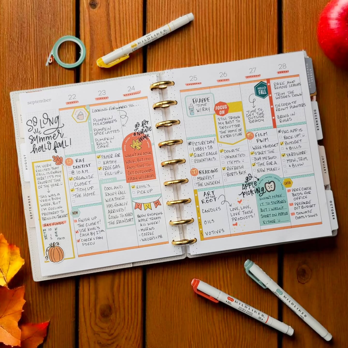 Finally feeling like fall around here! 😌
.
In need of some fall themed planner stickers? Check out my etsy shop! Link in bio.
.
#afterthepen #plannerspread #weeklyspread #plannercommunity #planwithme #plannerlove #ilovemyhappyplanner #happyplanning #thehappyplanner #iamahappyplanner #planneraddict #stickeraddict #plannerobsessed #plannerlife #planahappylife #planyourweek #plannernerds #plannerstickers #happyplannerinspiration #checklistlayout #teacherplanning #teacherplanner