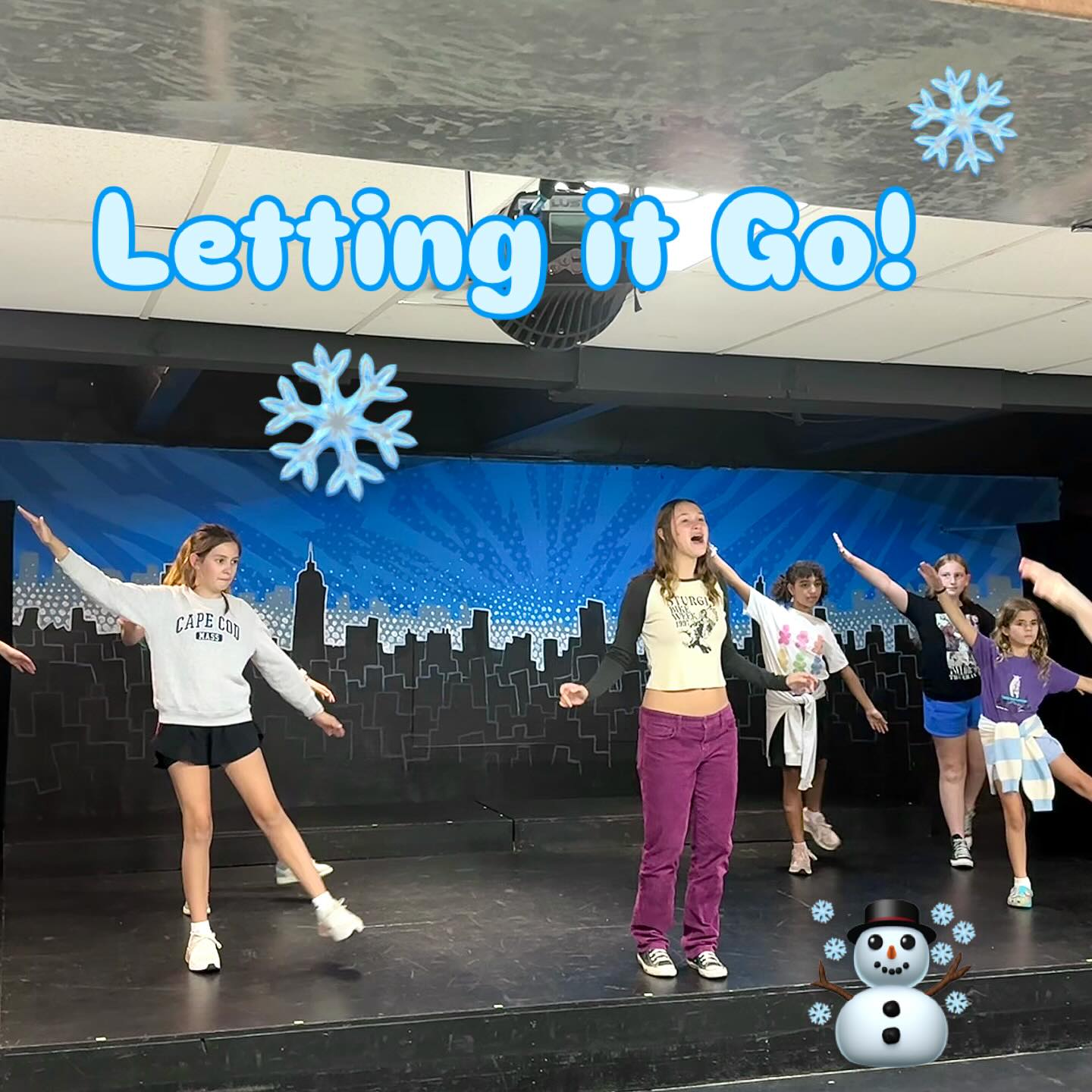 Frozen Jr rehearsals are going nICEly! From Elsa letting it go to learning the meaning of Hygge, we had a busy day!