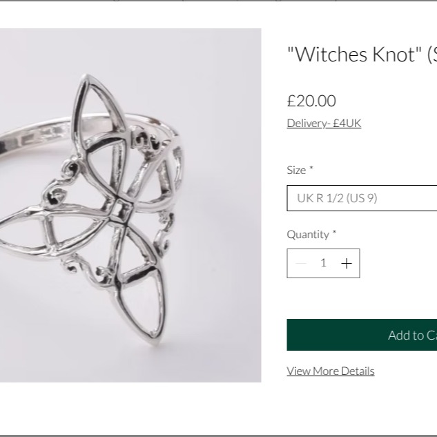 Need to boost your curses or just look damn good?
I have some retail Sterling Silver pieces "Witches Knot" for sale in size P1/2 and R1/2 ready to go (I refuse to say 'fly out the door') Popular seller at craftfairs - limited stock. Once they are gone, they are gone.
Free postage on any orders between now and 28 October.
#sterlingsilver #witchlife #witchaesthetic #scotland #silverjewellery #freepostage