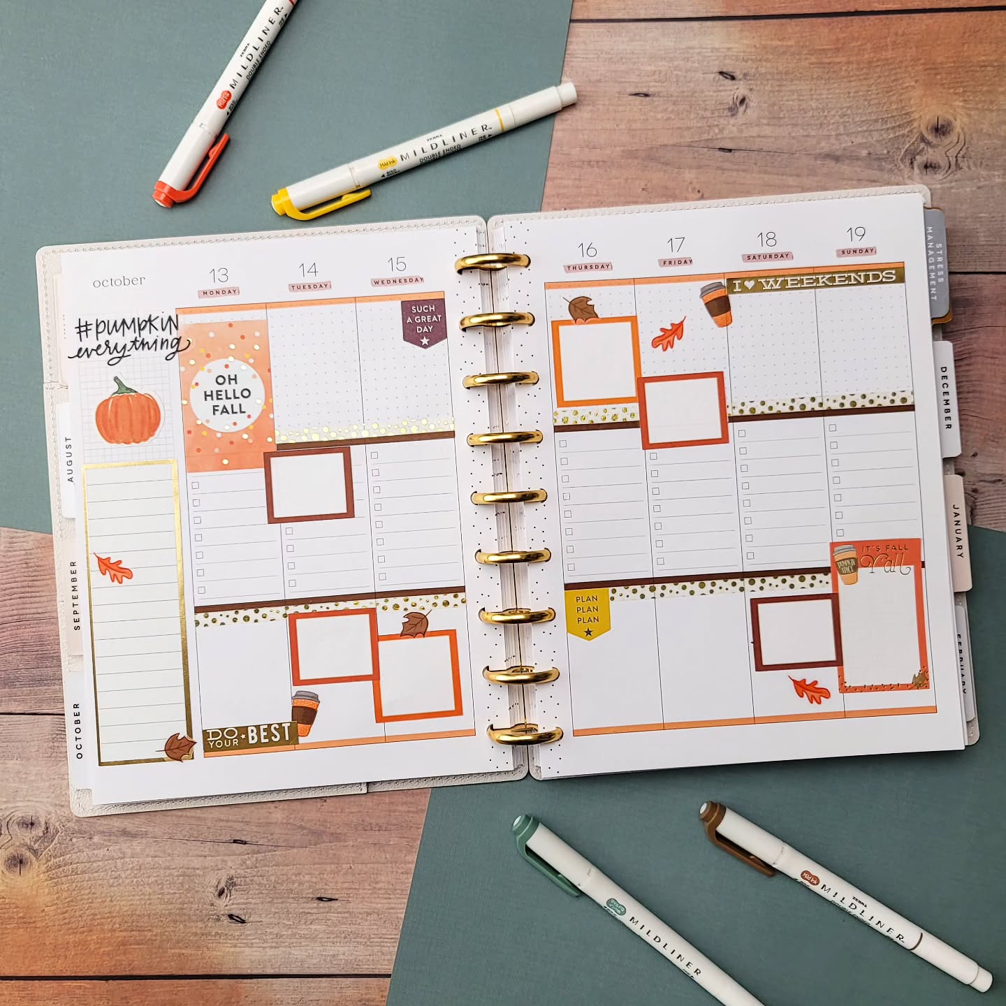 #pumpkineverything 🥰
.
In need of some fall-themed box stickers for your planner layouts? Check out my etsy shop... download, print, and cut in a variety of colors!
.
#beforethepen #plannerspread #weeklyspread #plannercommunity #planwithme #plannerlove #ilovemyhappyplanner #happyplanning #thehappyplanner #iamahappyplanner #planneraddict #stickeraddict #plannerobsessed #plannerlife #planahappylife #planyourweek #plannernerds #plannerstickers #happyplannerinspiration #checklistlayout
.
Are you more of a Starbucks or Duncan PSL? ☕️