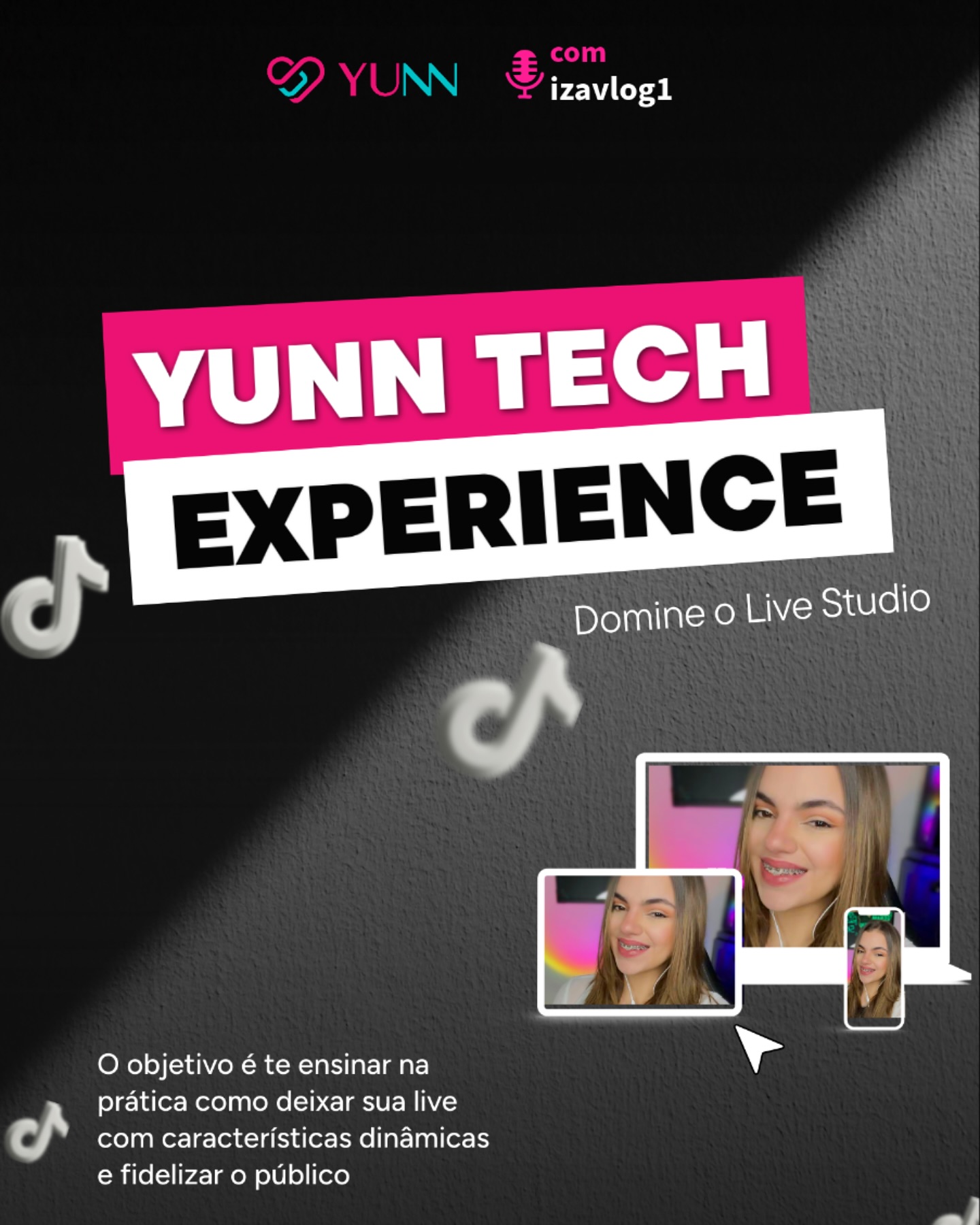 🎓 YUNN TECH EXPERIENCE – Dia 17
Se você quer deixar suas lives com aparência profissional, esse é o treinamento que você precisa! ⚙️💎
No YUNN Tech Experience, você vai aprender na prática:
🎧 quais são os melhores fones e microfones
📸 como ajustar a câmera e a iluminação
💻 e como configurar o computador e o Live Studio pra deixar suas lives com efeitos e animações incríveis ao receber presentes ou heart me
É o passo a passo pra transformar sua live em uma experiência completa e profissional.
⠀
📅 Data: 17 de outubro
🚀 Exclusivo para criadores YUNN
Convidada Especial @izakdayli
#yunnagency #yunntechexperience #liveprofissional #setupdelive #criadoresyunn #tiktoklive #aulayunn #livepro #configuraçãolive