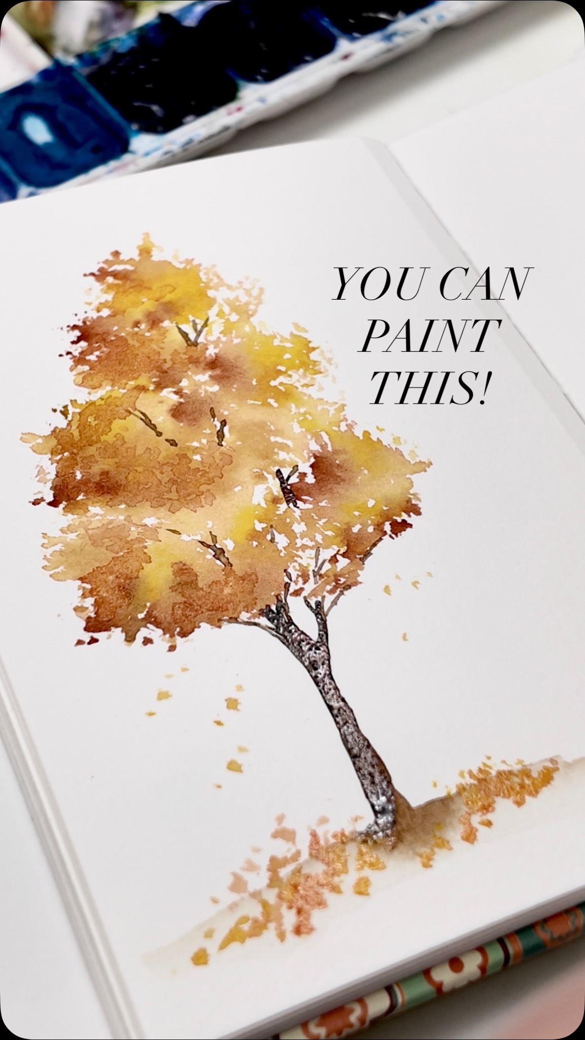 Watercolour Autumn trees never felt so EASY!
Check out my YouTube channel today as I give my 2 best tips for creating watercolour trees in real time! (And this was before I had purchased the Deerfoot brush. So if all you have is a round brush, you’re good!)
Give it a try and happy painting!