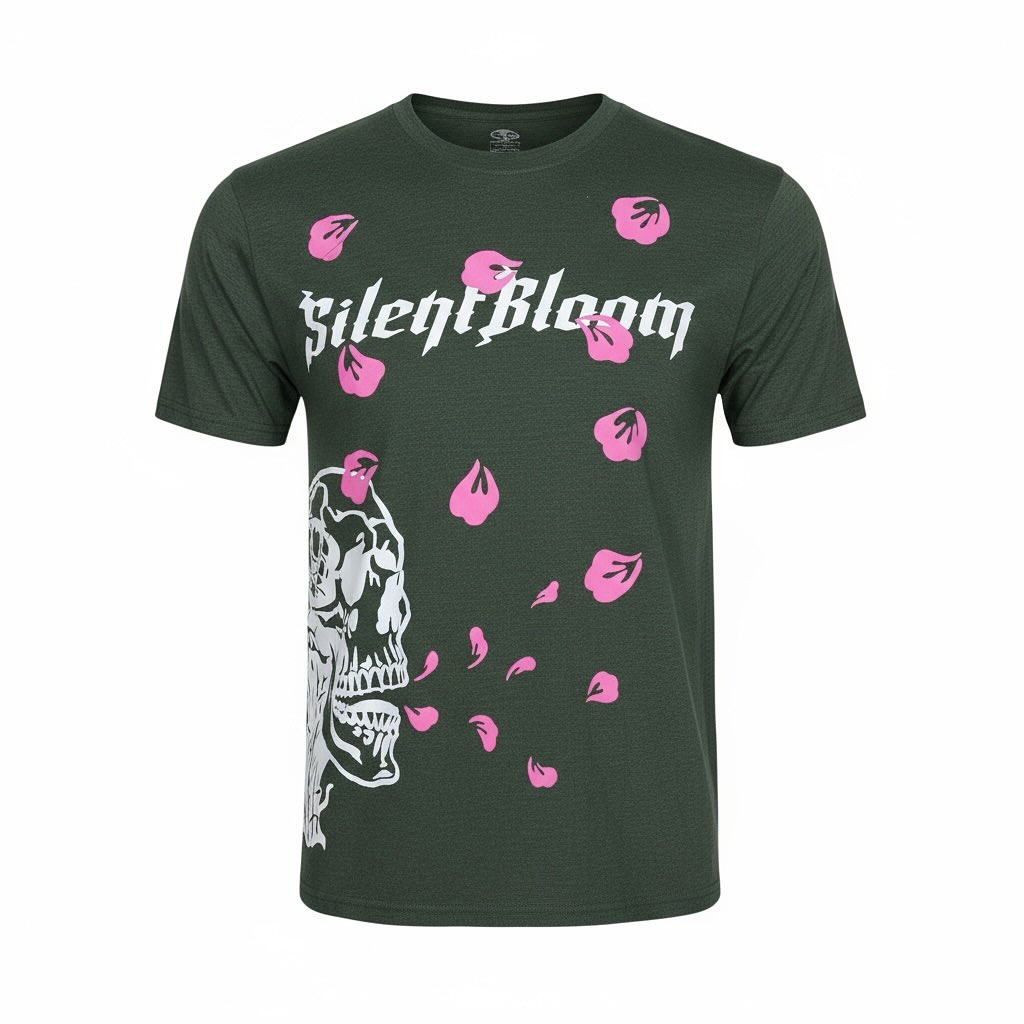 Silent Bloom: Growth in the Shadows — Not every flower grows in sunlight.
The Silent Bloom Forest Edition represents strength in stillness — a symbol of transformation, survival, and silent resilience.
Drop a 💚 if this color speaks to you - you are resilient
💀 Signature skull + petal flow design
🌸 Deep forest green with pink accents
🖐 Made to order with precision and care
#yumegraphix #clothingbrand #fashion #inspiration #resilience #fyp #streetwear #streetfashion