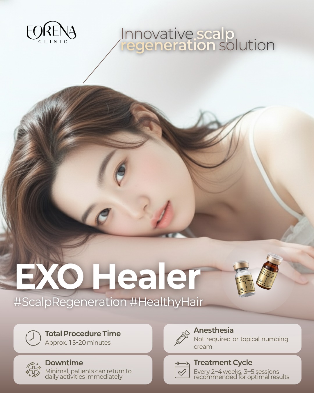 Your scalp deserves the same care as your skin.
With stem-cell–derived exosomes, EXO Healer helps restore balance and strength from the root.
✅ Calms scalp inflammation & irritation
✅ Activates hair follicles for healthier growth
✅ Increases hair thickness & density
✅ Creates a healthier scalp environment
Recommended for:
Those noticing early hair loss, thinning strands, or scalp sensitivity.
Forena Clinic – Foreigner-Friendly Skin & Aesthetic Clinic in Seoul
📍 Address
7th Floor, 140 Yanghwa-ro, Mapo-gu, Seoul, South Korea
(5-minute walk from Hongdae Station Exit 9)
🌐 Website
www.forenaclinic.com
📱 Social Media
• Facebook: @forenaclinic
• TikTok: @forenaclinic
• Instagram: @forenaclinic
• Youtube: @forenaclinic
#ForenaClinic #KoreanSkinClinic #SeoulSkinClinic #KBeauty #KoreanAesthetics #SeoulClinic #KoreanSkincare #KBeautyClinic #SkinCareClinic #SkinTreatment #exohealer #scalp