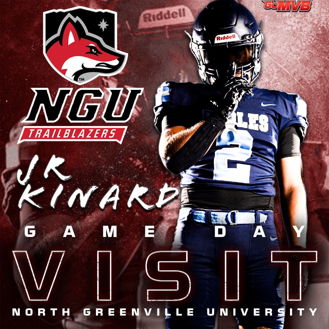 JR Kinard headed to North Greenville University today for a Game Day Visit! '26-Varsity RB/SS/ATH | GPA: 3.63
#studentathlete #gomvbathlete #hsfootball #collegefootballrecruit