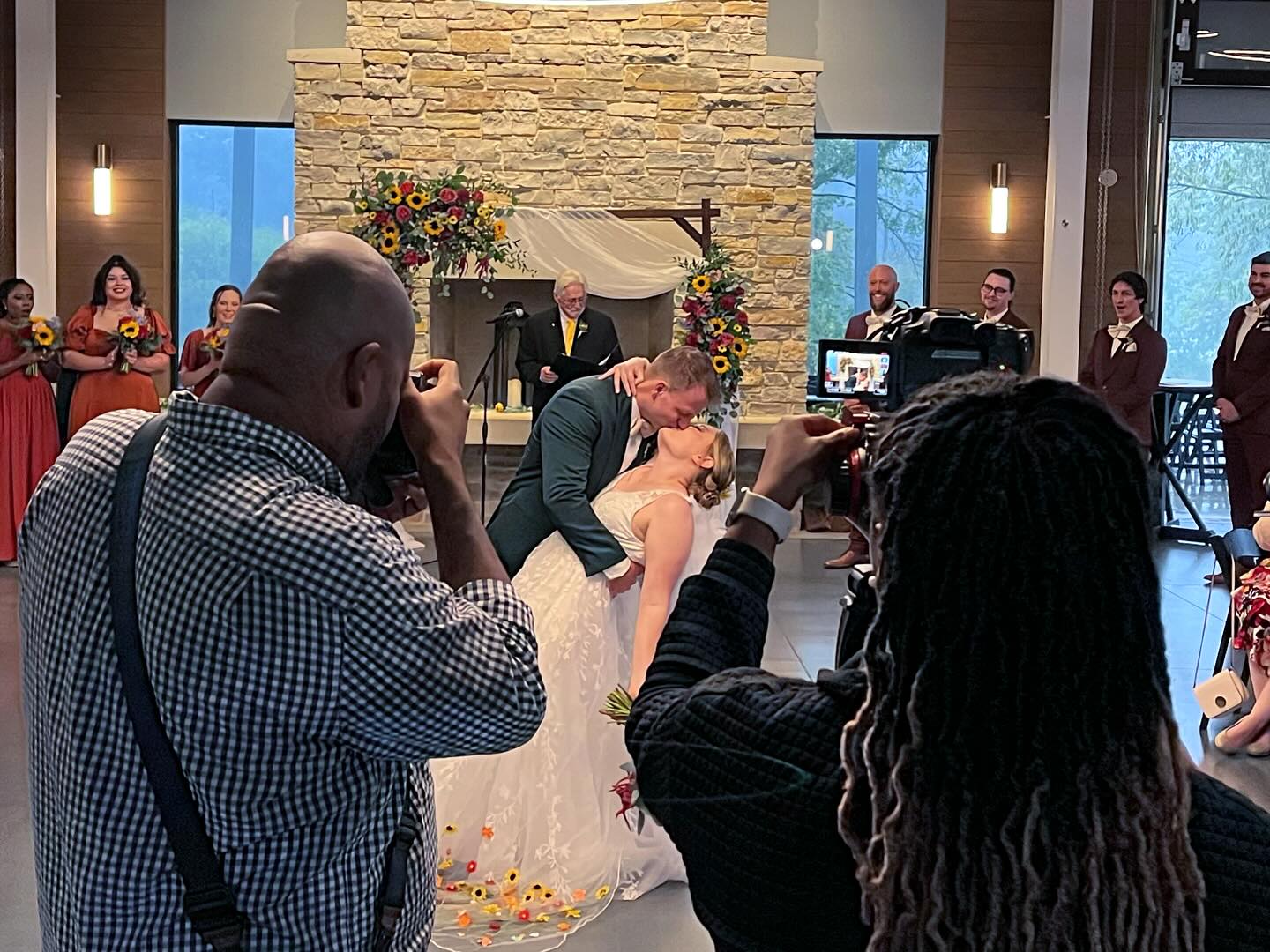 This wedding was further west at a preserve shelter. The ceremony was rained out so we moved everything inside but the B&G were such good sports about it.
Thanks to the WeddingPros for trusting me to be there for this one.
Venue: @thewildsvenue