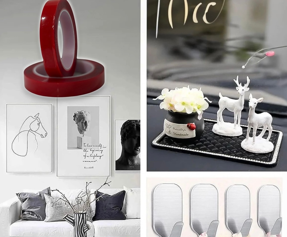 Şeffaf Çift Taraflı Silikon Bant