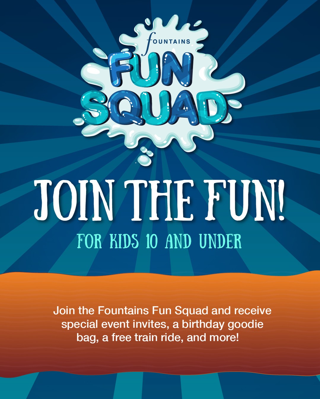 Birthdays are big fun at Fountains! 🎉
Kids 10 and under can join the Fun Squad to get a birthday goodie bag and a FREE train ticket during their birthday month.
Click the link in bio to join.
#fountains #fountainsatrsvl #funsquad #fountainsatroseville #rosevilleca #fountainsfunsquad