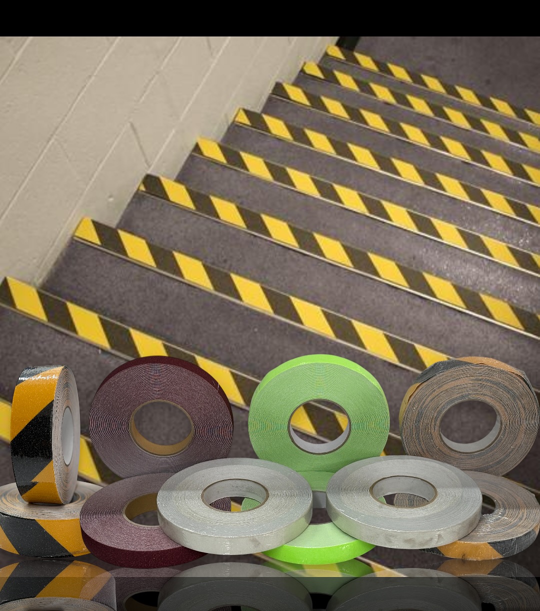 Merdiven kaydırmaz bant ve renkleri