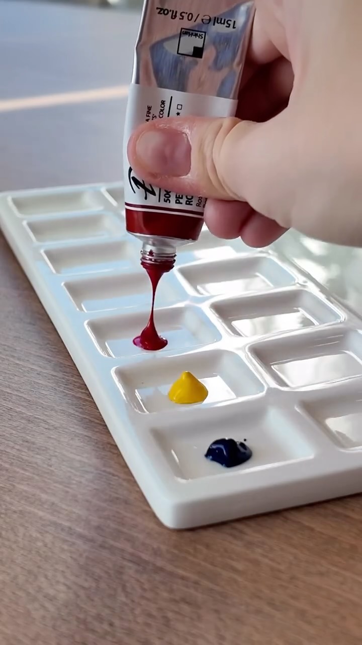 The PERFECT PALETTE does exist! Our ceramic palette drops tomorrow at 10 AM Eastern standard time at www.craftamo.com! Join my livestream launch party starting at 9:45am on YouTube and grab your discount code for the palette! We’ll chat, paint and celebrate the new release of the perfect studio palette! Hope to see you there!