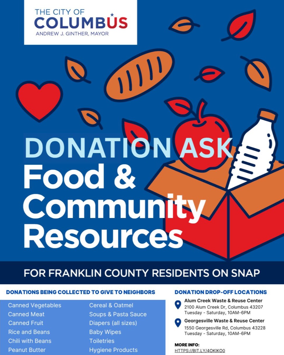Neighbors, we could really use your help.
The SNAP delay will continue to impact families through the end of the month, especially children and older residents. Please donate at the locations listed. Thank you in advance for supporting those in need.
Click on the link in our bio to learn more.