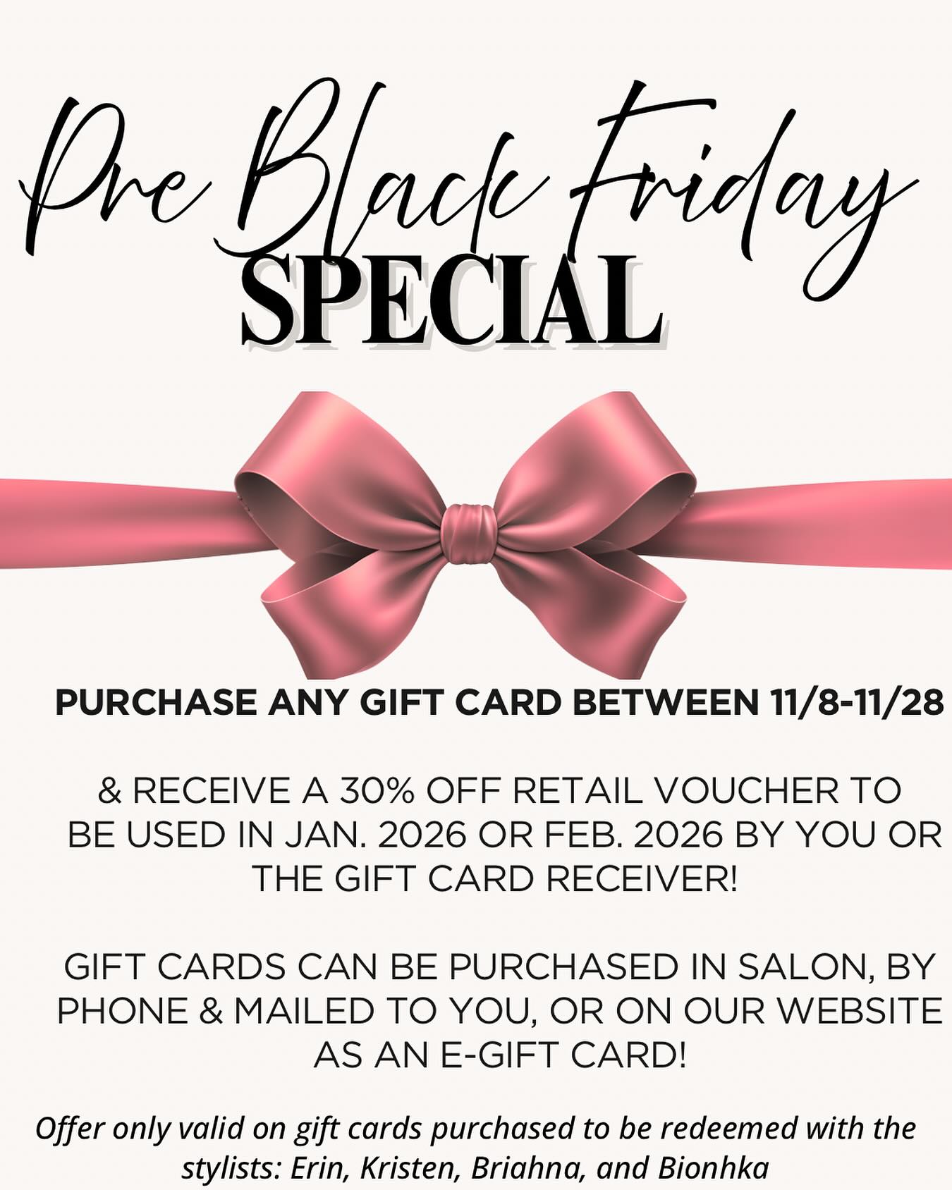 Don’t miss out or wait until the last minute! 🎅 🎁