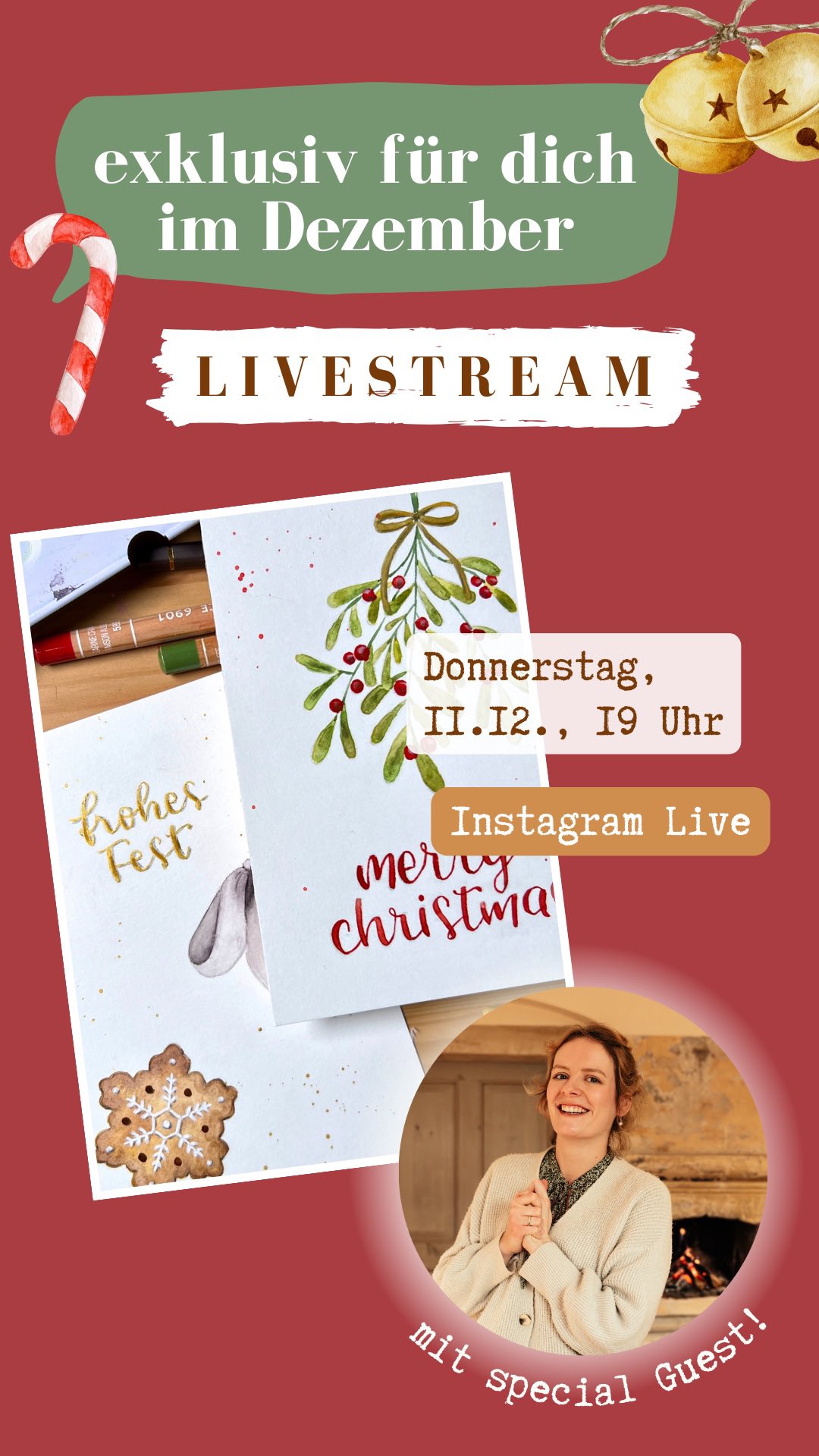 KARTENWERKSTATT 🎄 mit Elisabeth @schriftundpapier
Ganz lieben Dank für den wunderbar entschleunigenden und kreativen Abend mit dir und euch! ❤️
Ich bin jetzt schon so gespannt darauf, all eure tollen Karten zu sehen, die ihr kreiert habt 😍
➡️ teilt eure Umsetzungen gerne mit uns, damit wir sie sehen können ☺️
Und allen anderen ganz viel Spass beim nachschauen und kreativen Karten basteln 💌
.
.
#kartenwerkstatt #aquarell #lettering Aquarellkarten Weihnachtskarten weihnachtliche doodles Illustration Mixed Media Karten gestalten create together Livestream Weihnachtspost