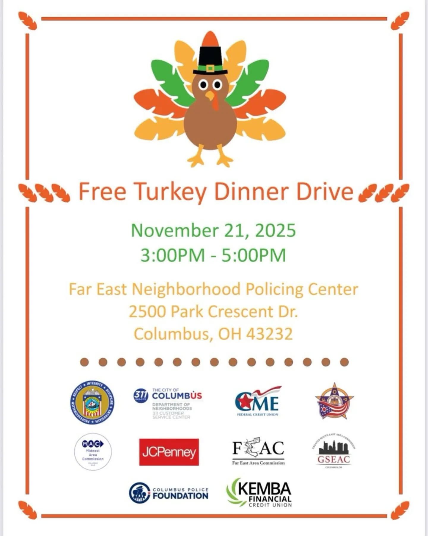 HAPPENING NOW!
We have lots of turkeys, come on out!
We are here until 5 p.m.