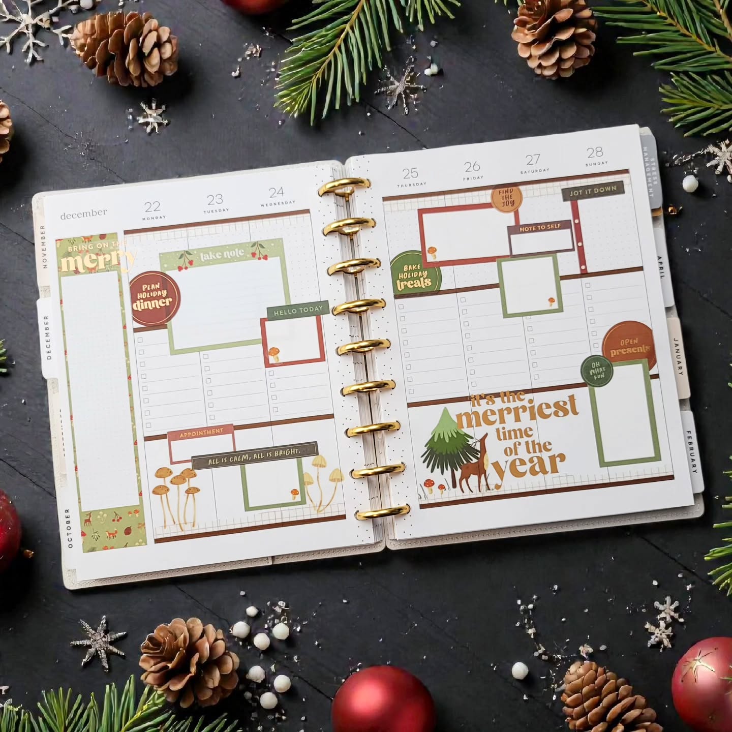 🎁 Bring on the Merry! 🎄
.
Still in need of some holiday box stickers for your planner layouts? Check out my etsy shop... download, print, and cut in a variety of colors!
.
#beforethepen #plannerspread #plannercommunity #planwithme #checklistlayout