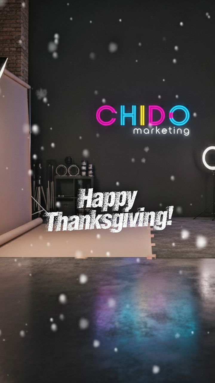 It’s tiiiiime…
To be thankful. 🦃
To be present. 🍂
And yes, to launch those Christmas campaigns. 🎄
From all of us at Chido Marketing, Happy Thanksgiving to you and your loved ones!
Let’s finish the year strong!
#contentcreationagency #ocmarketingagency #lamarketingagency
