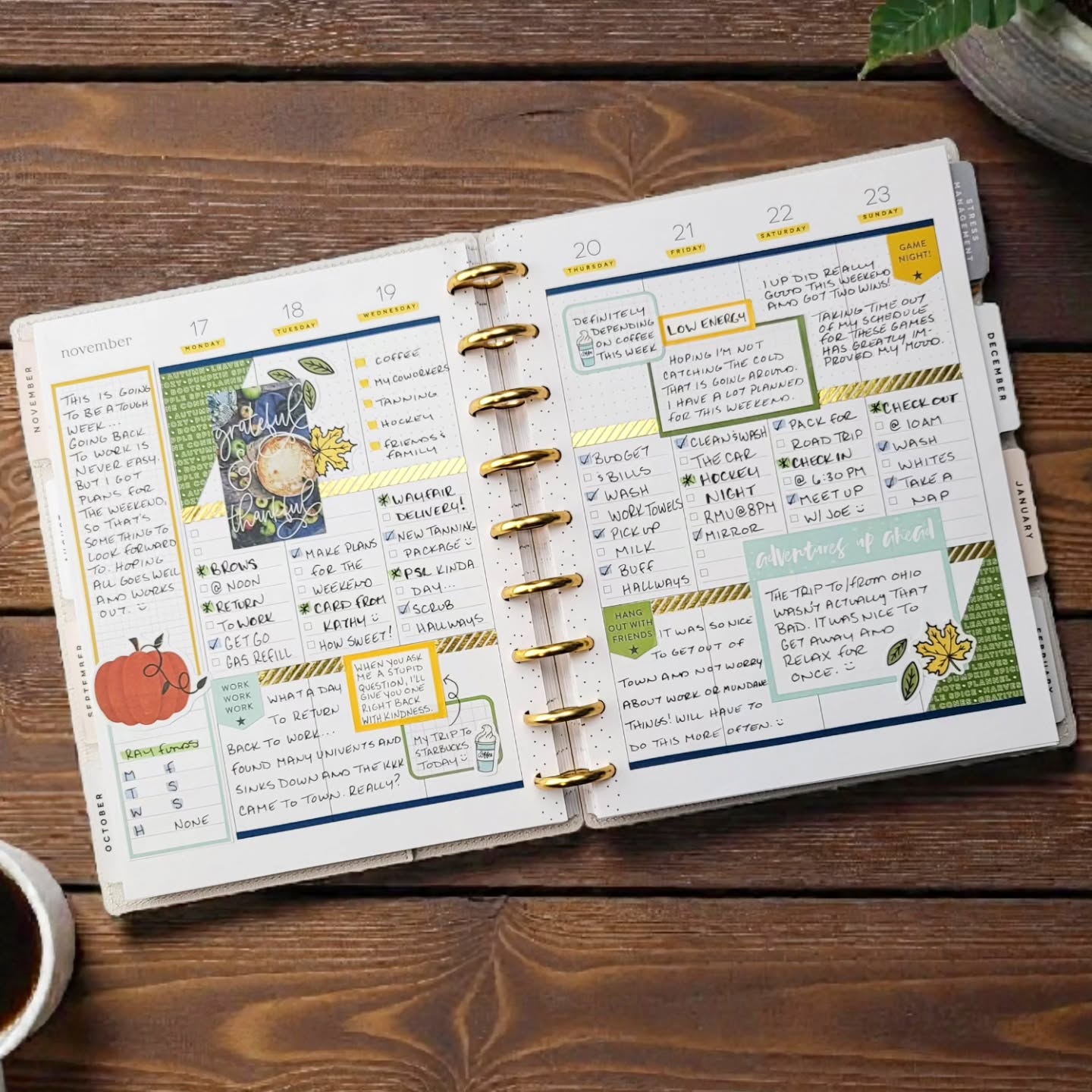 It was not the greatest week at work, but the weekend was amazing! More road trips and time with friends, please. 🥰
.
In need of some box stickers for your planner layouts? Check out my etsy shop... download, print, and cut in a variety of colors!
.
#afterthepen #plannerspread #weeklyspread #plannercommunity #planwithme #plannerlove #ilovemyhappyplanner #happyplanning #thehappyplanner #iamahappyplanner #planneraddict #stickeraddict #plannerobsessed #plannerlife #planahappylife #planyourweek #plannernerds #plannerstickers #happyplannerinspiration #checklistlayout